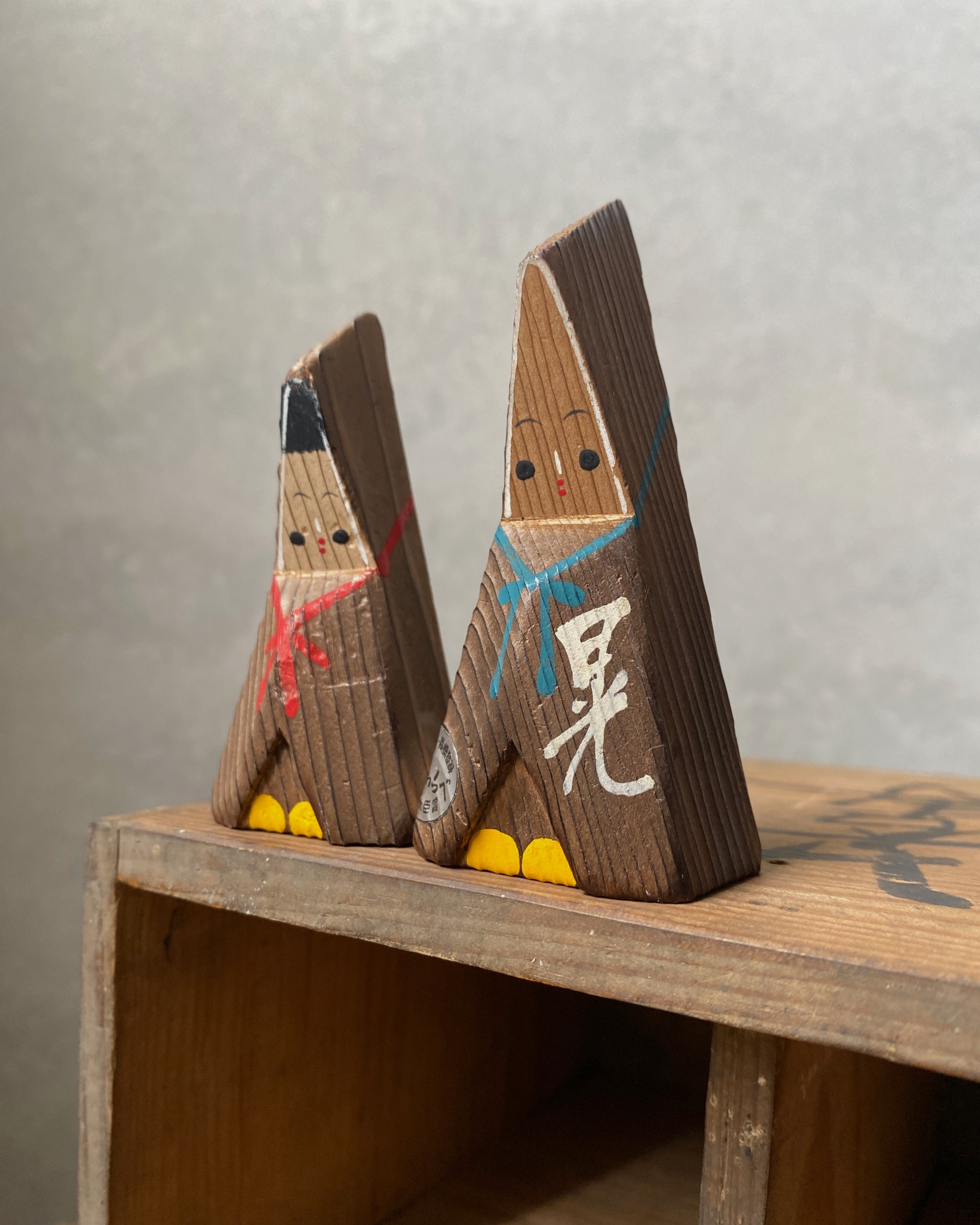 vintage kokeshi dolls
