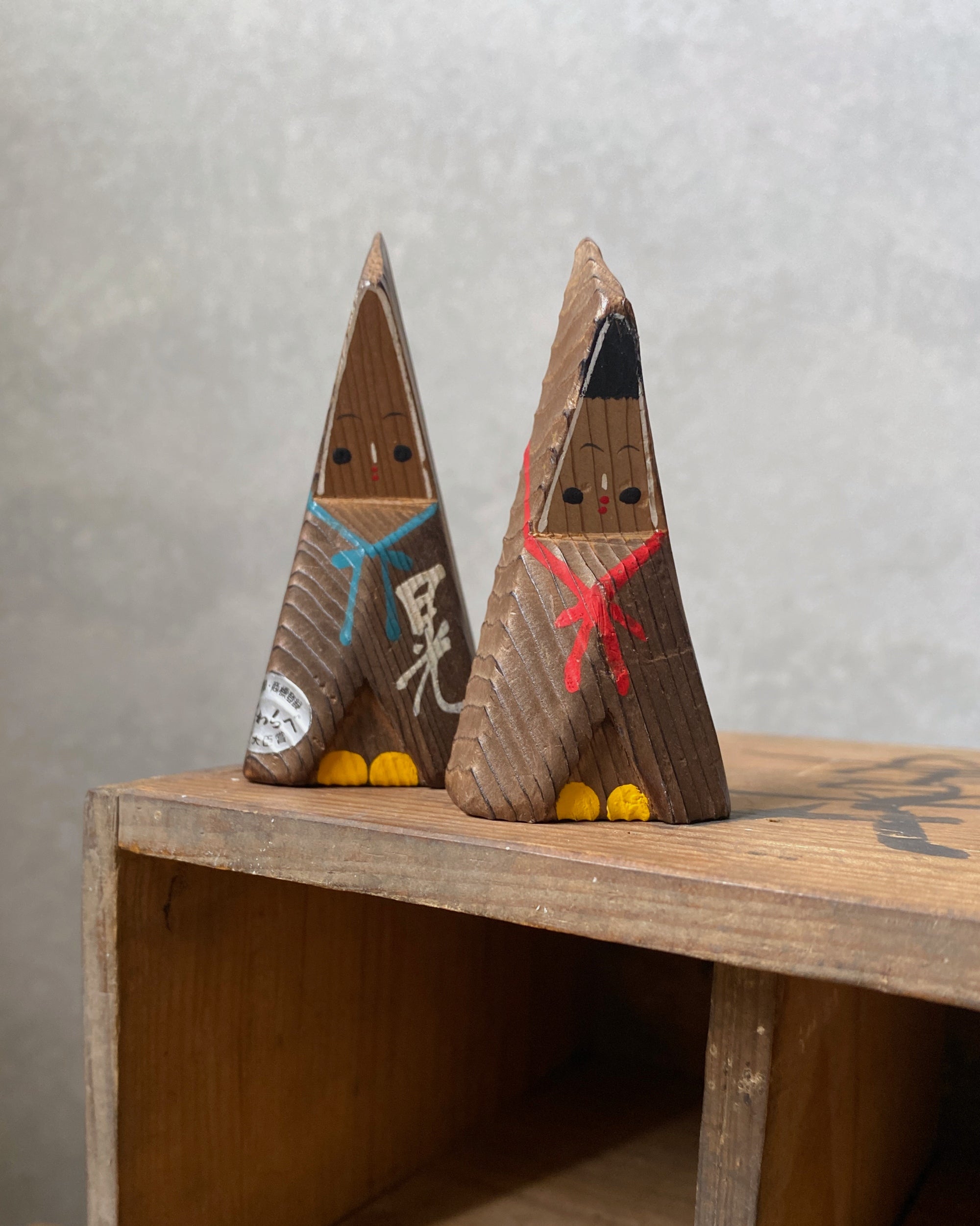 vintage kokeshi dolls