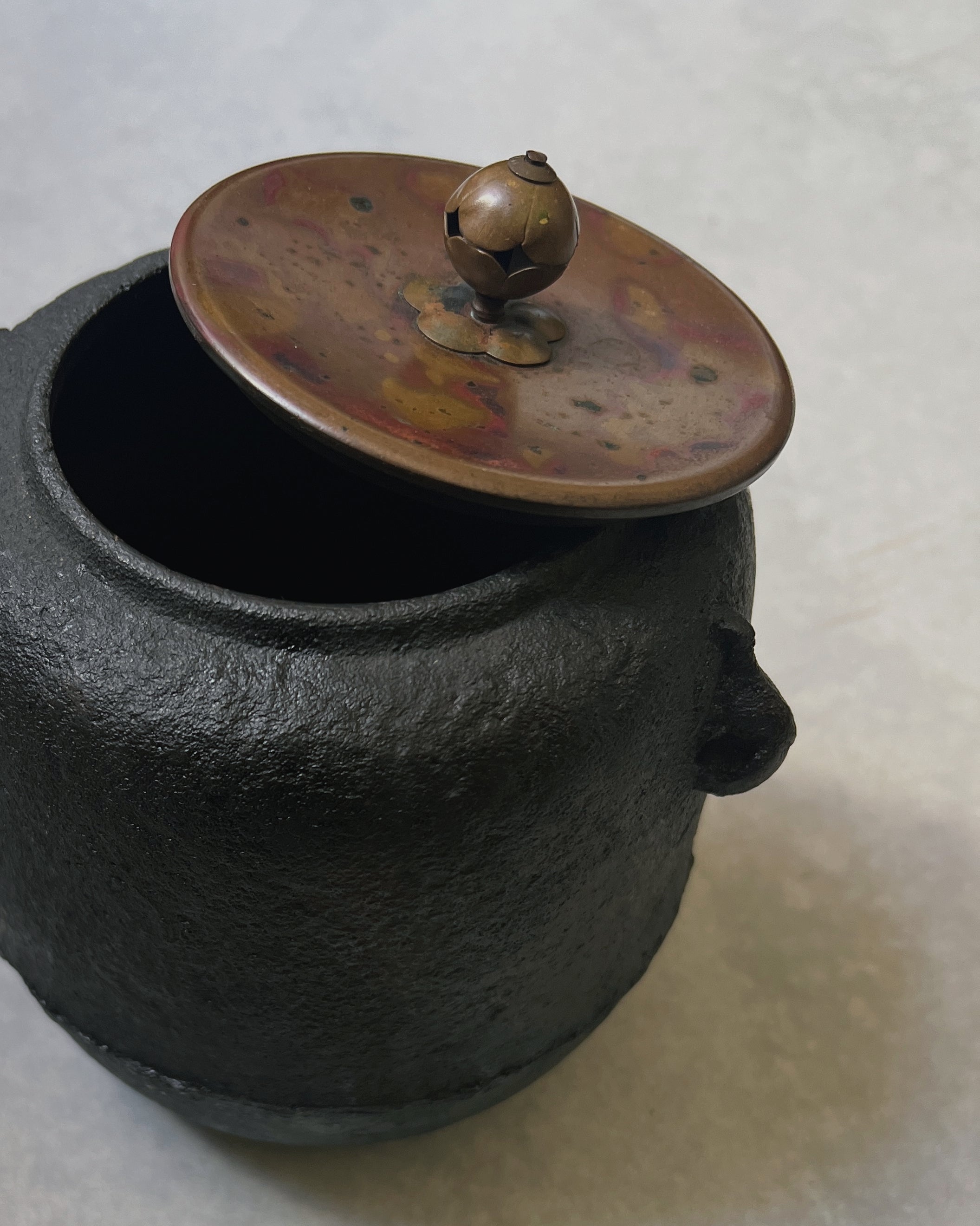 vintage japanese chagama tea kettle