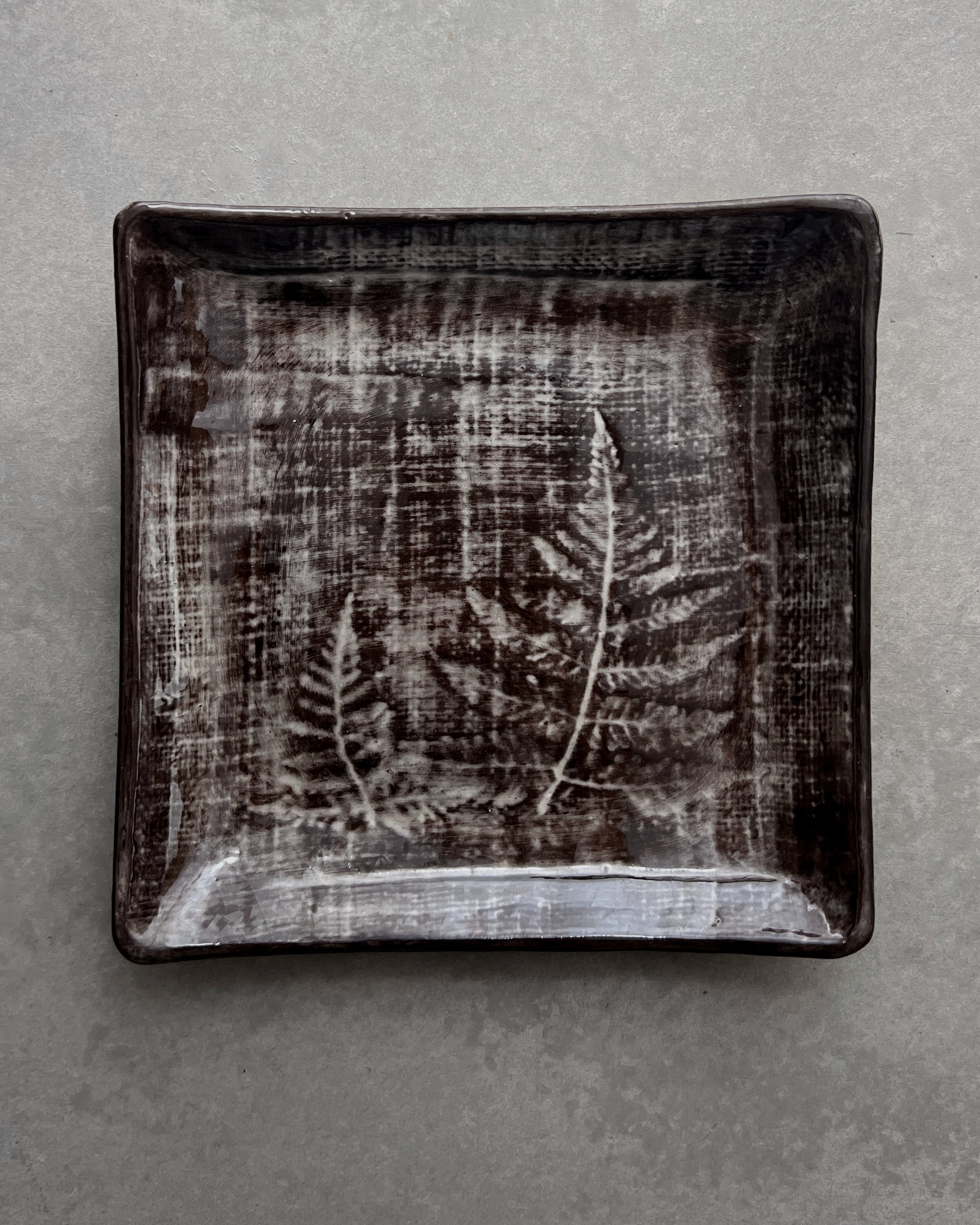 vintage japanese square dish