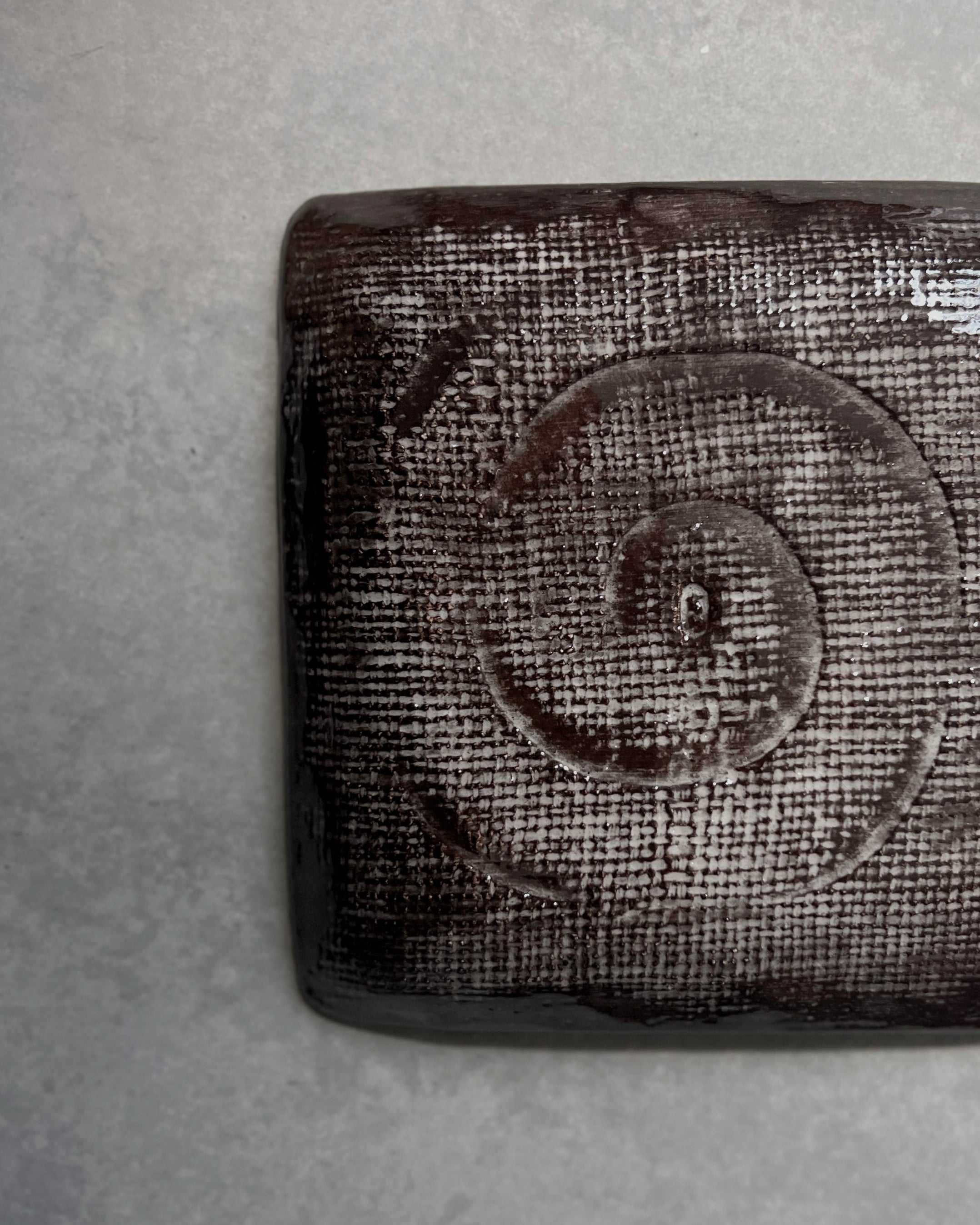 vintage japanese square dish