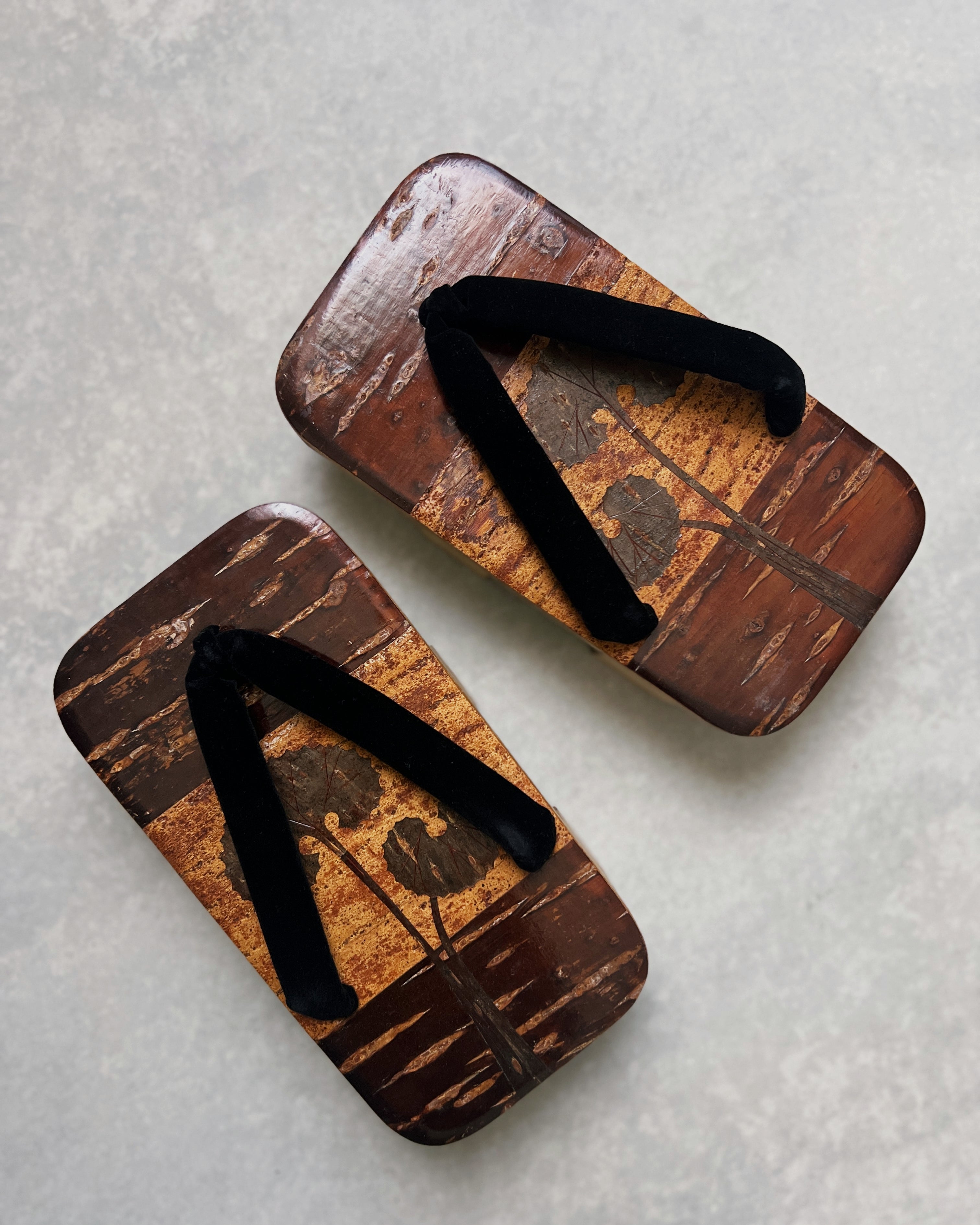 vintage wooden geta