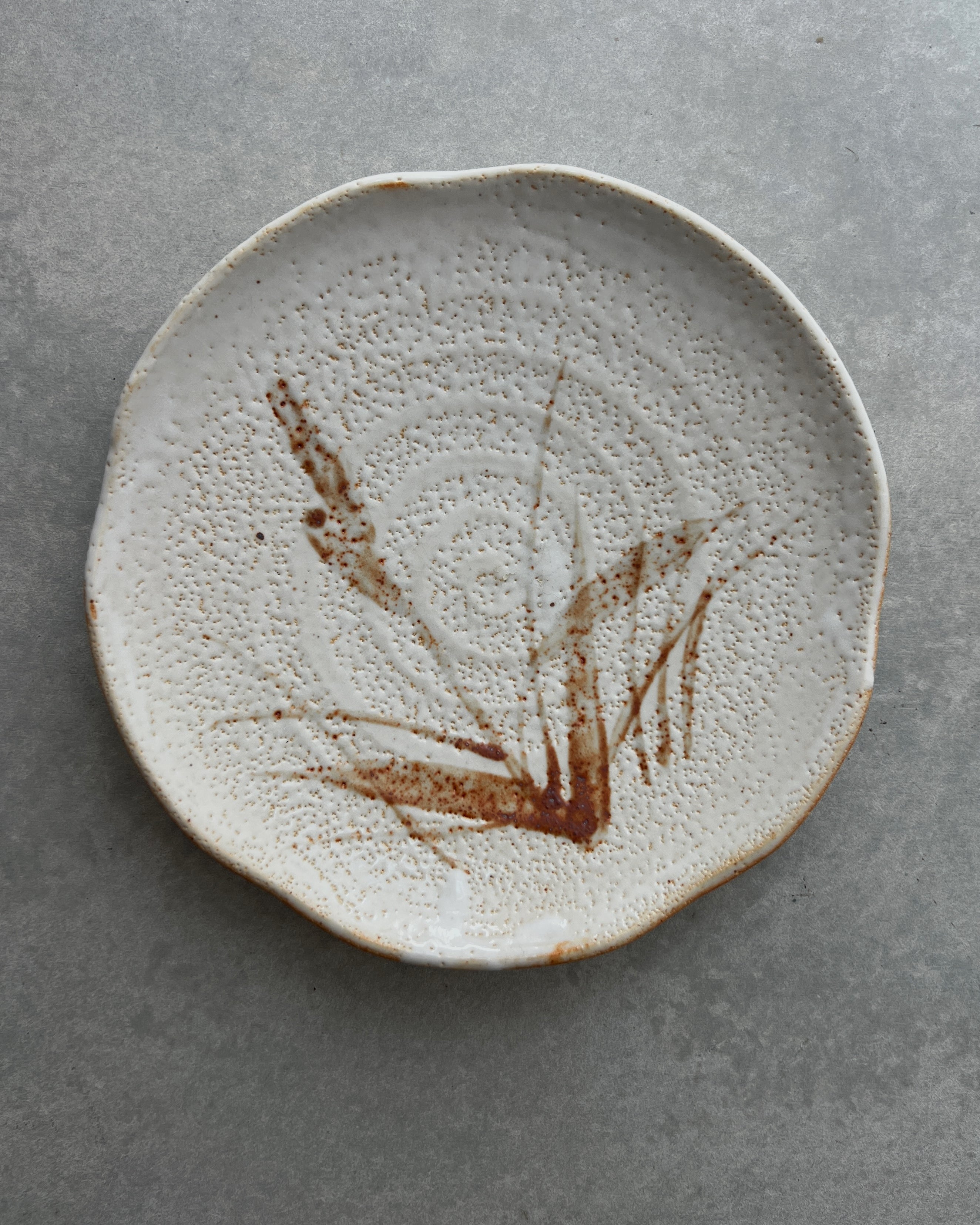 vintage round plate
