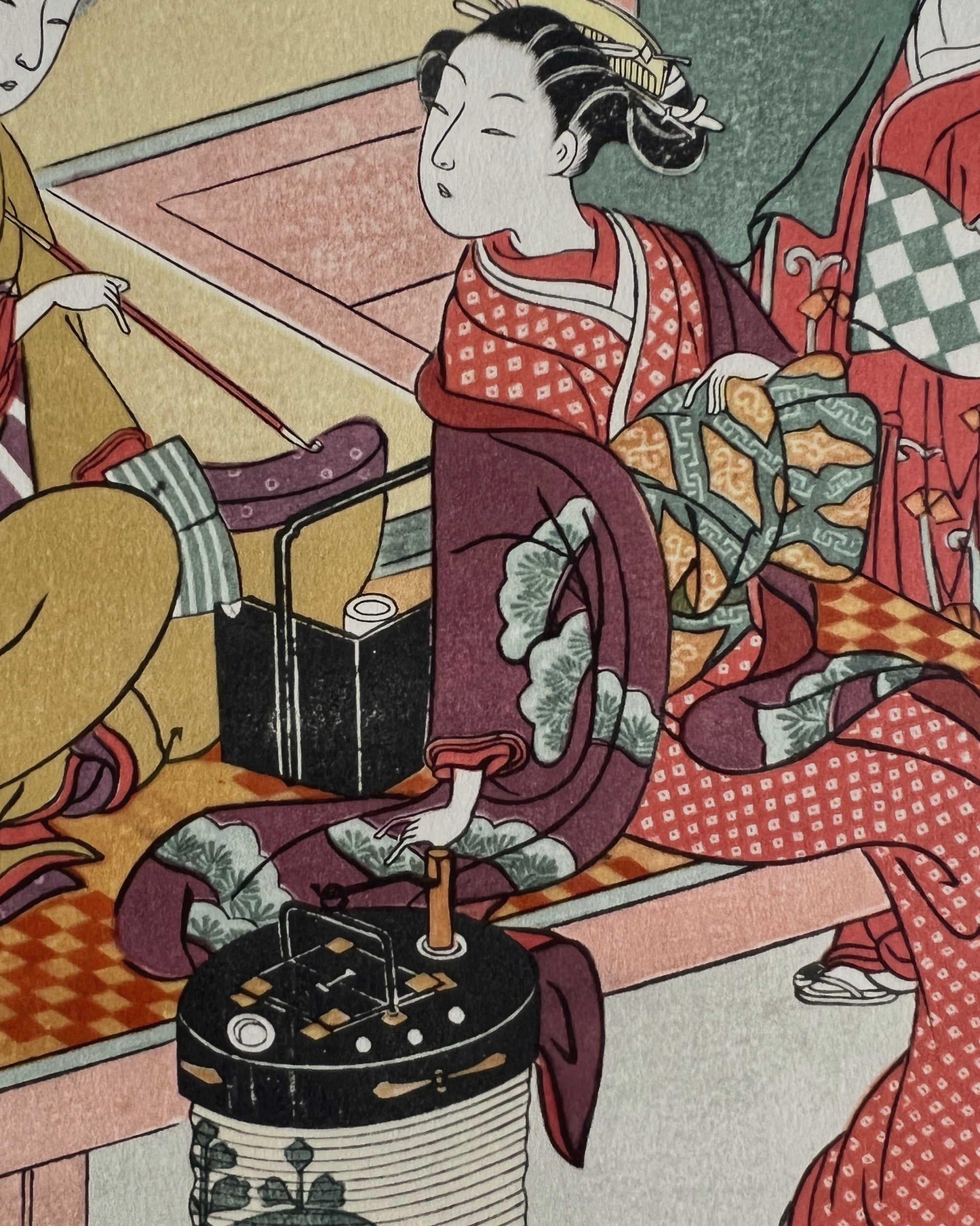 Harunobu : under the spell of flowers, one forgets to go home