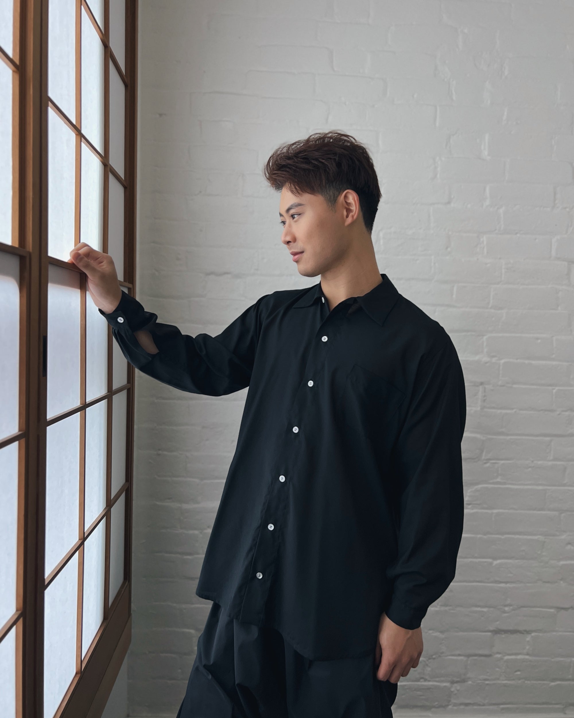 LJ struthers : light weight wool and cotton shirt