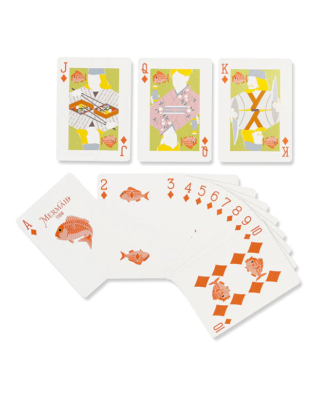 itoya x bicycle : mermaid back playing cards v2