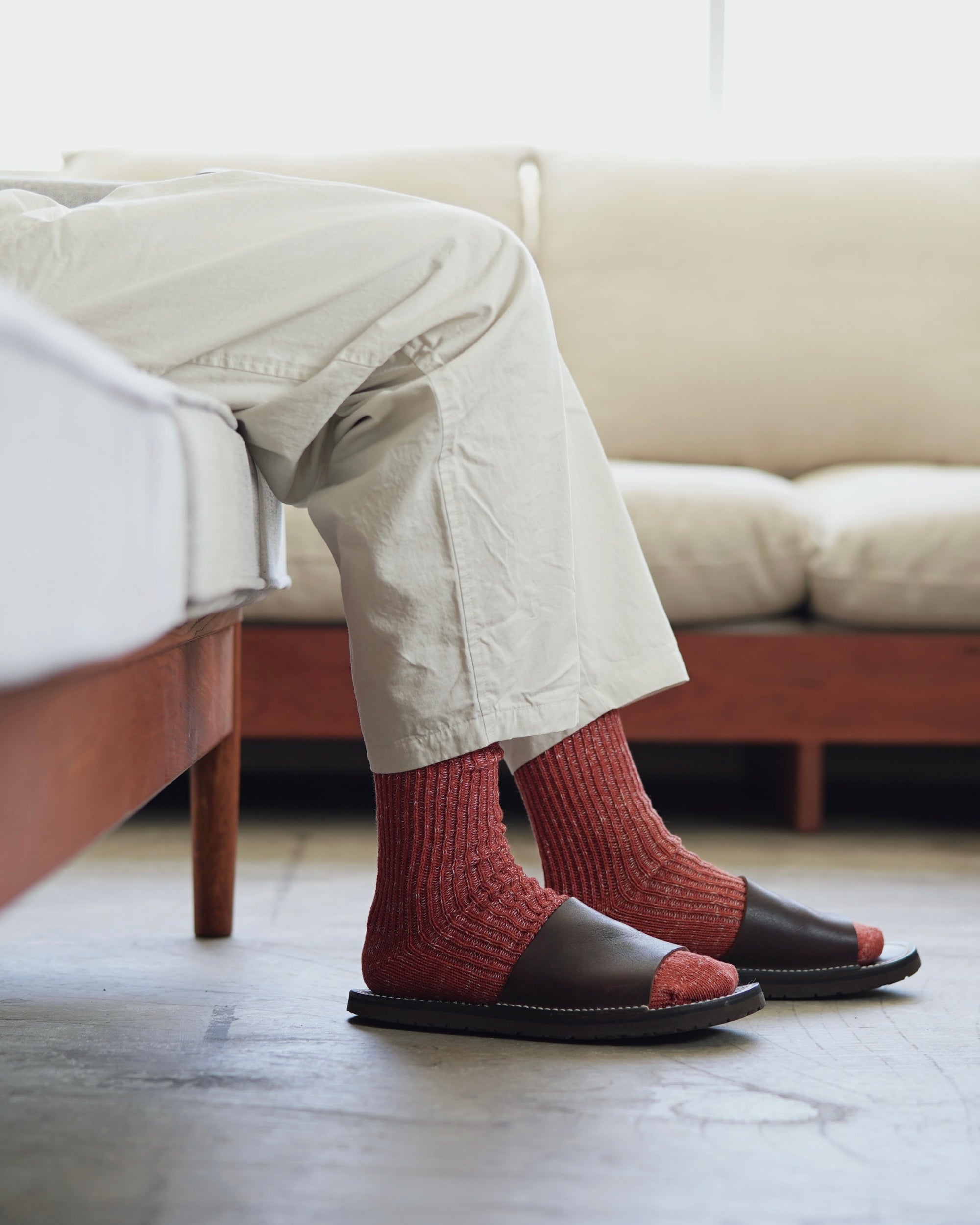 nishiguchi kutsushita : boston hemp cotton socks