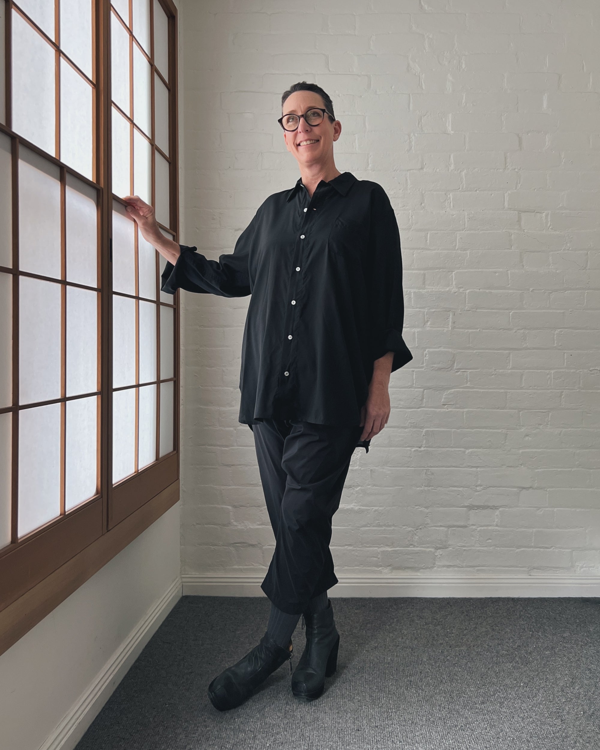 LJ struthers : light weight wool and cotton shirt