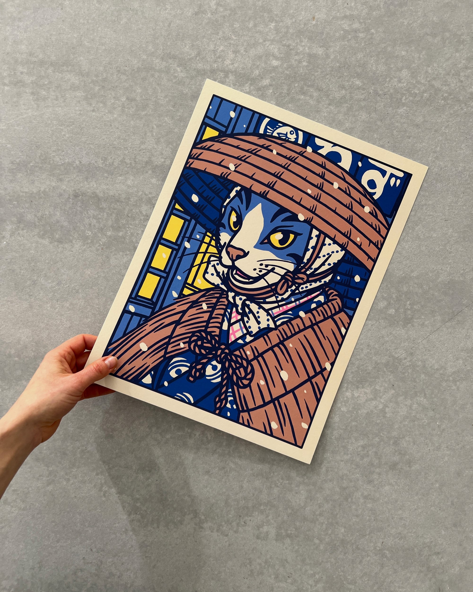 yeaaah! studio prints & postcards : cat in snow