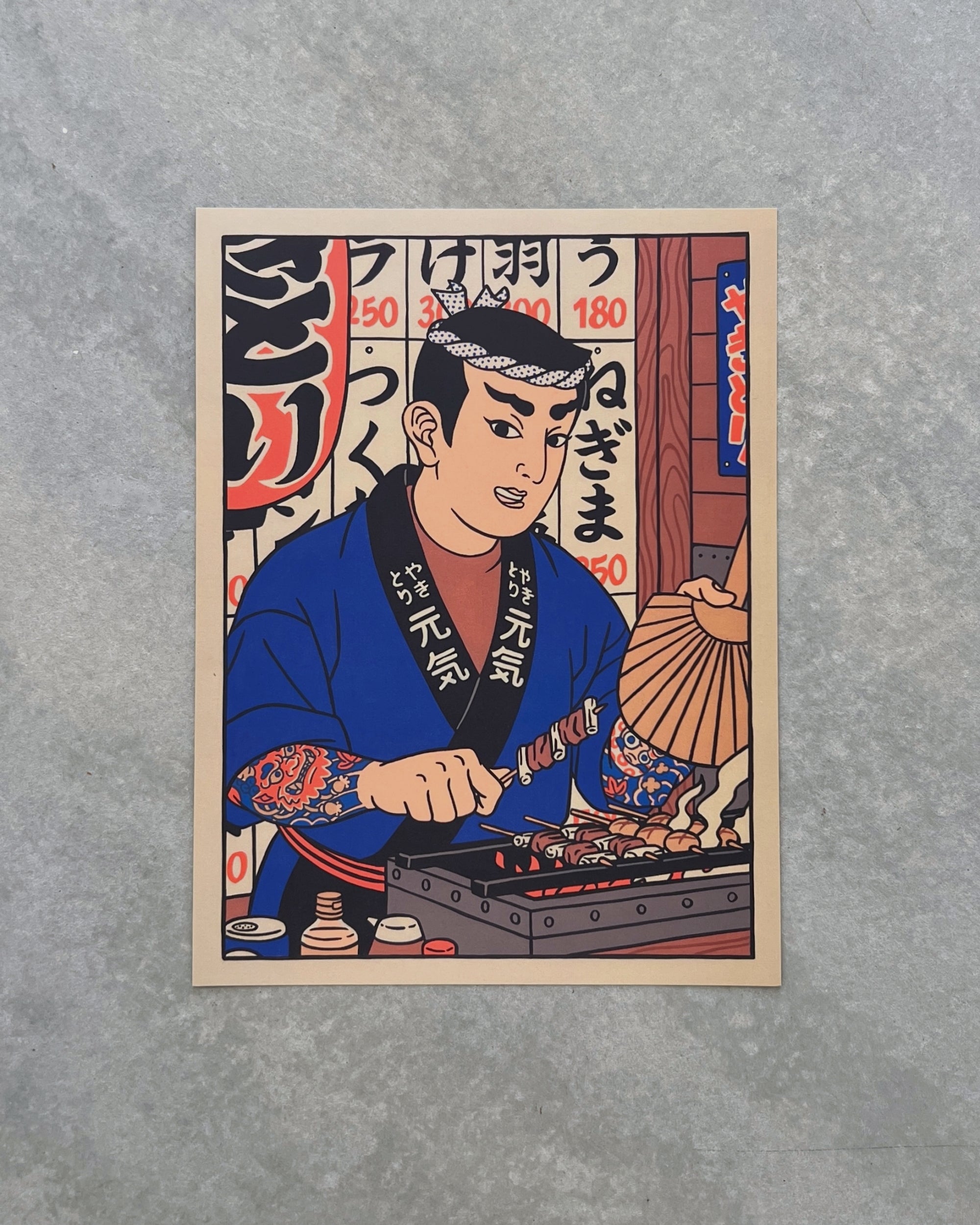 yeaaah! studio prints & postcards : yaki niku chef