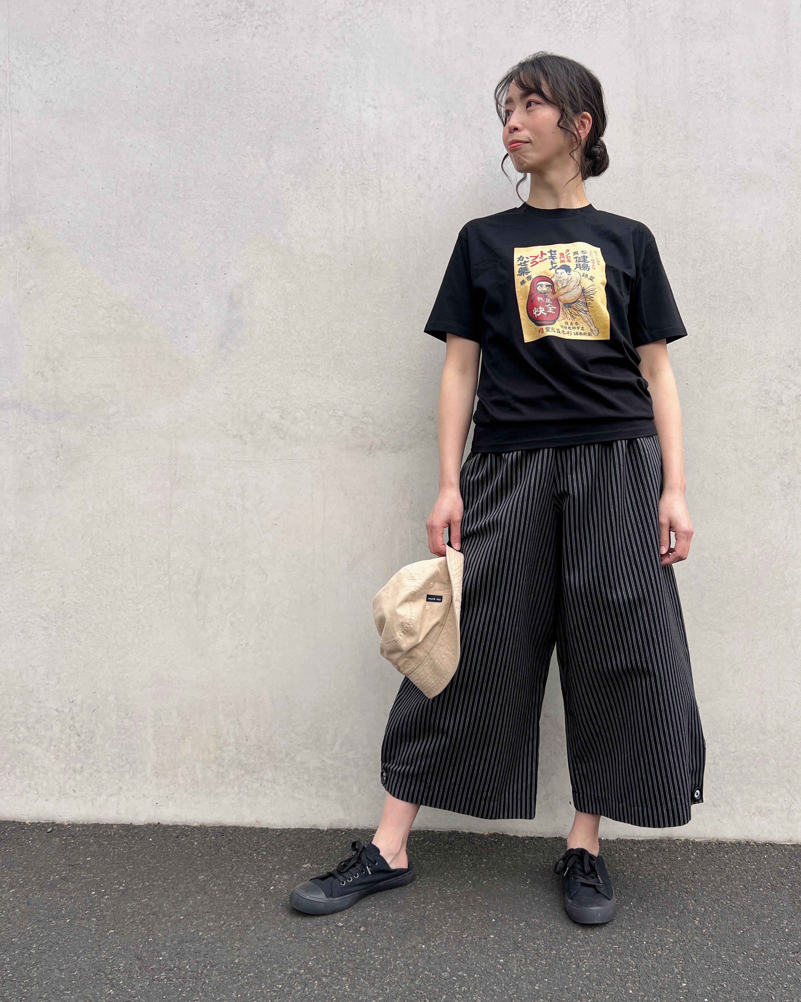LJ struthers : carbon stripe cotton pants
