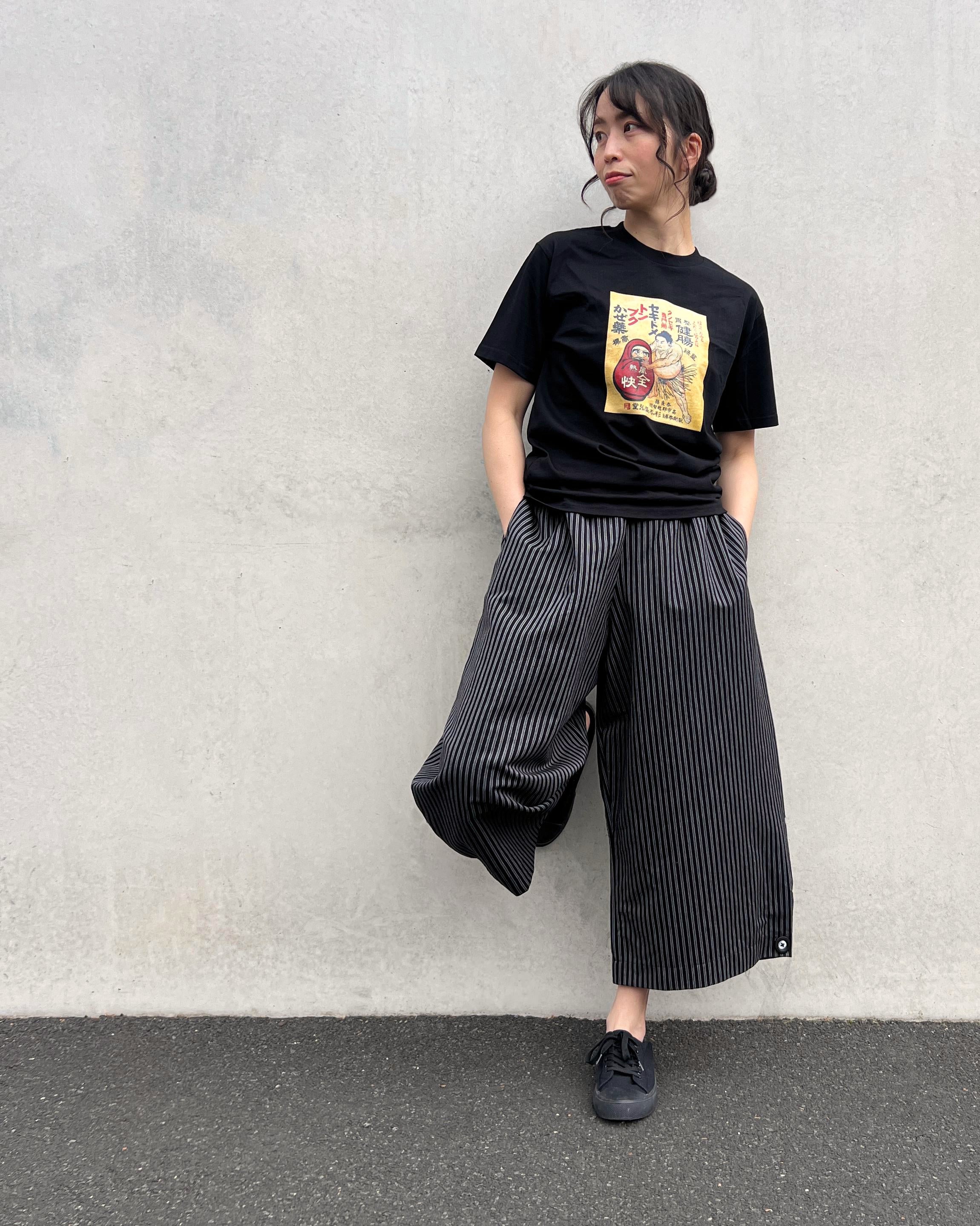 LJ struthers : carbon stripe cotton pants
