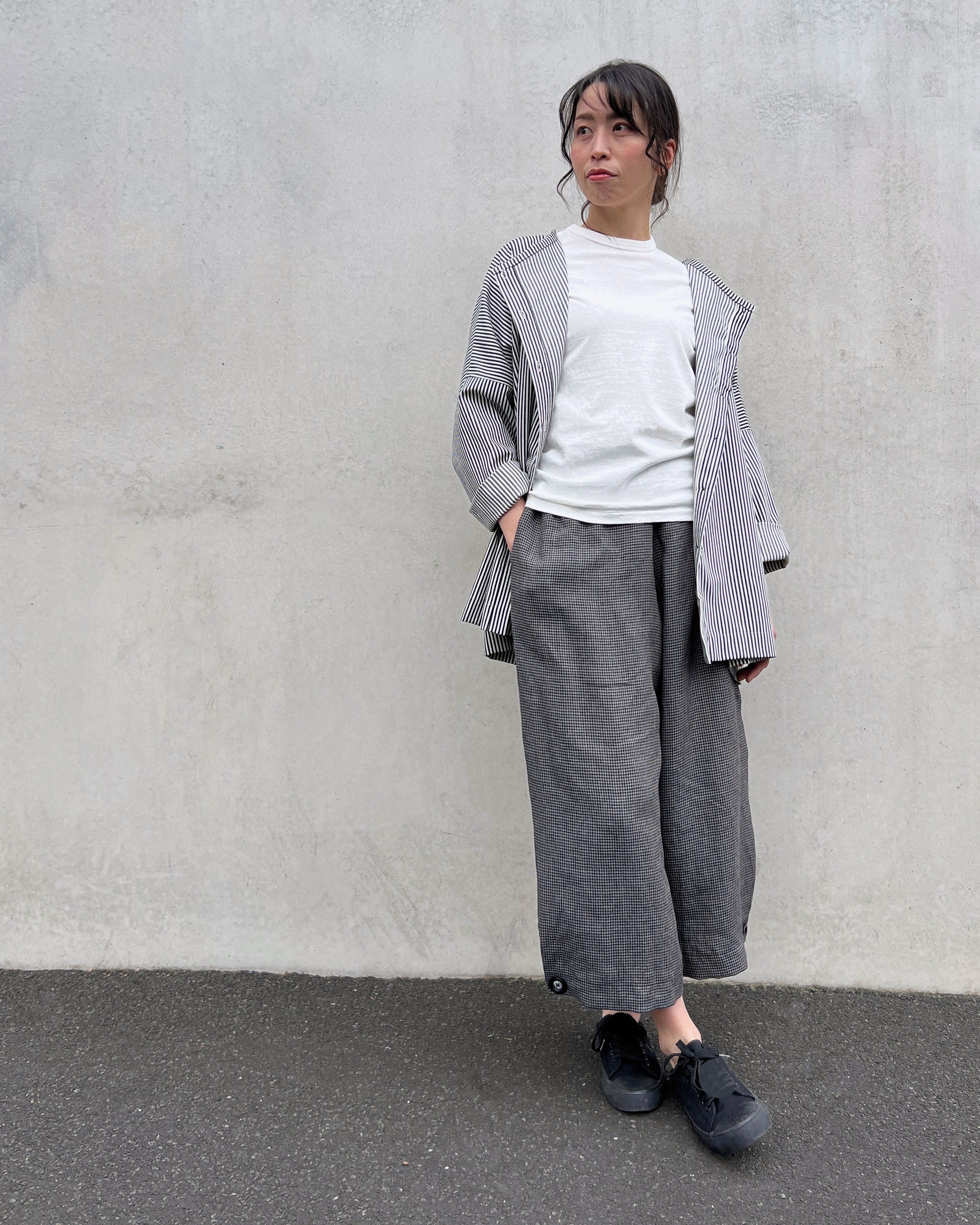LJ struthers : striped cotton shirt