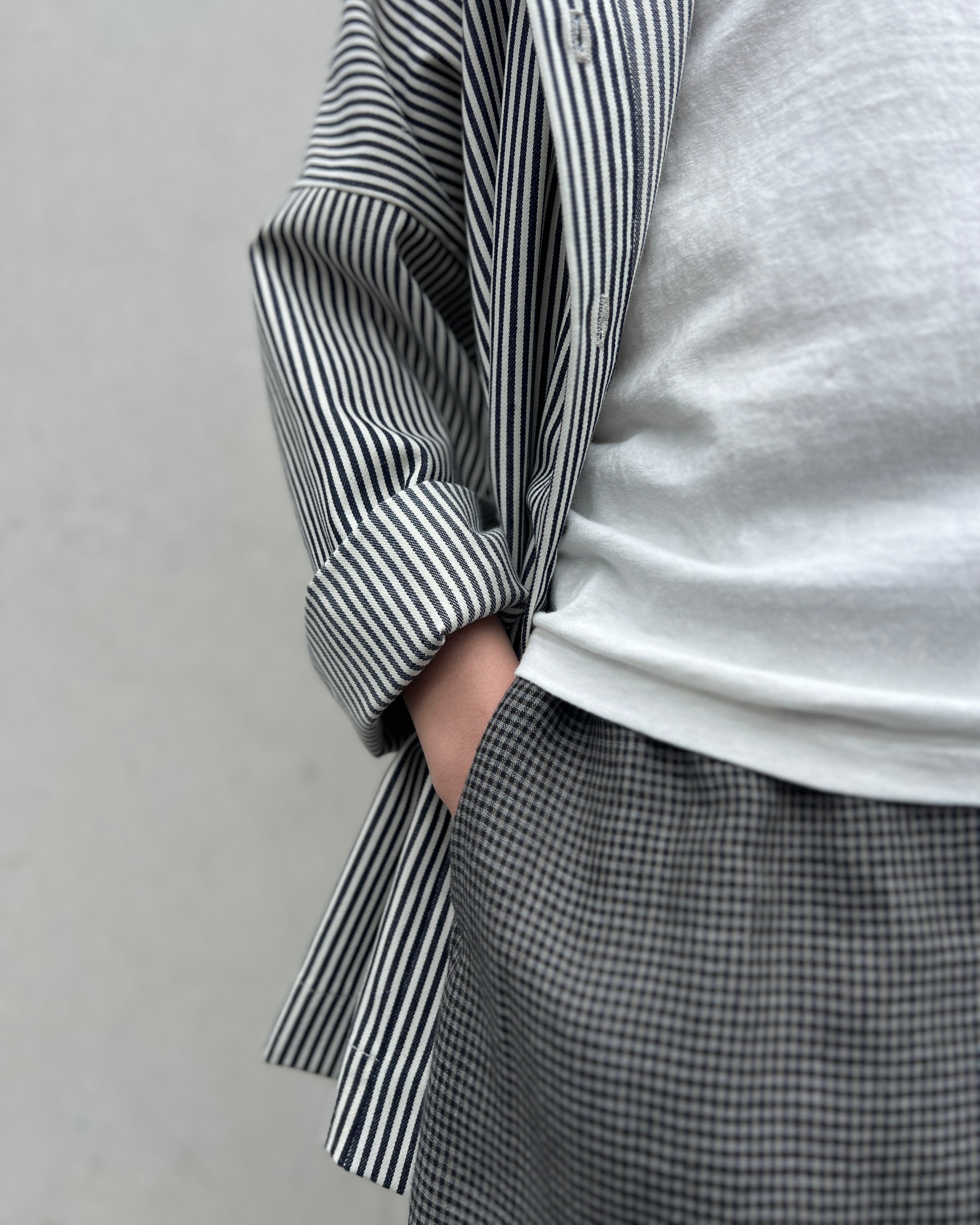 LJ struthers : striped cotton shirt