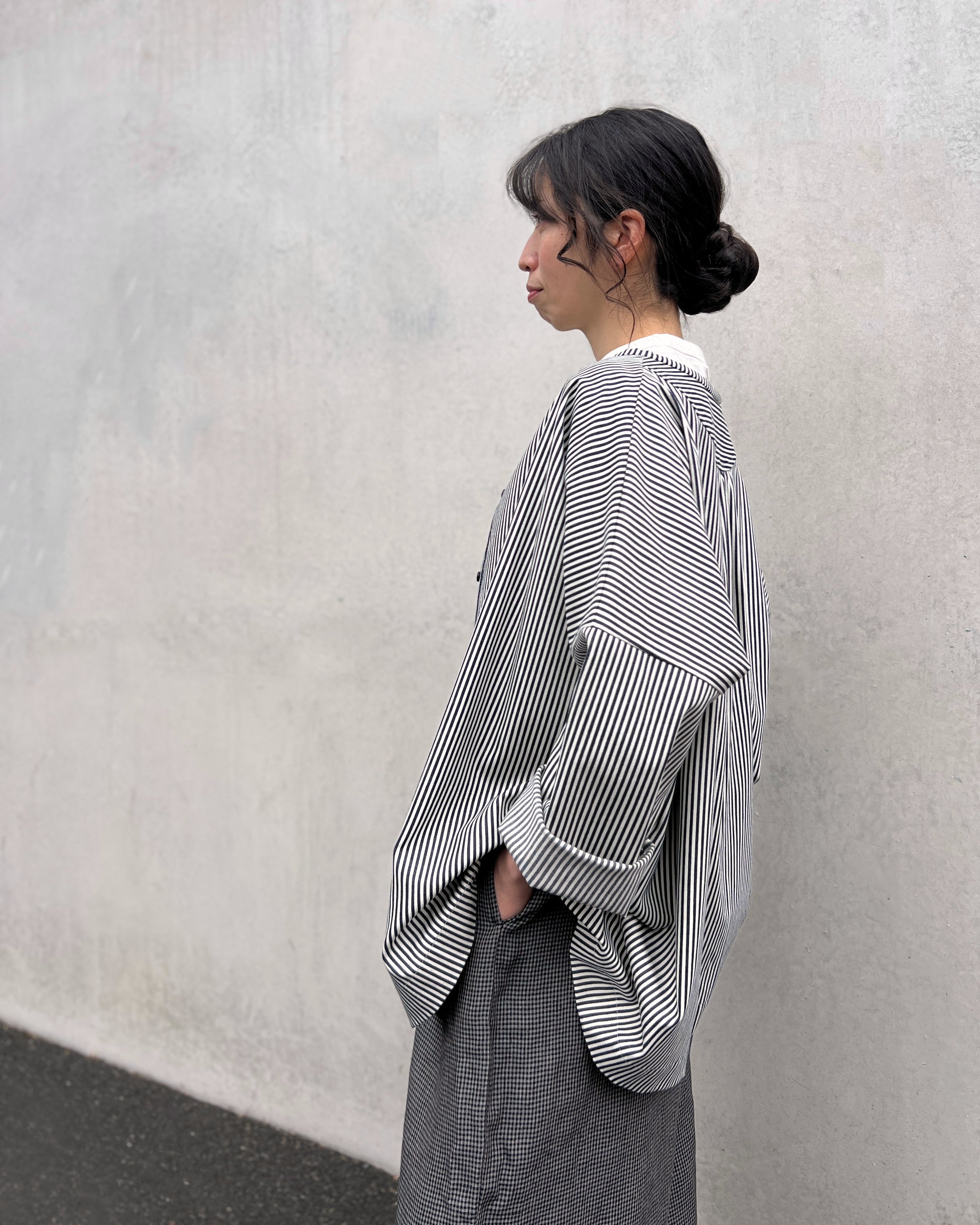 LJ struthers : striped cotton shirt