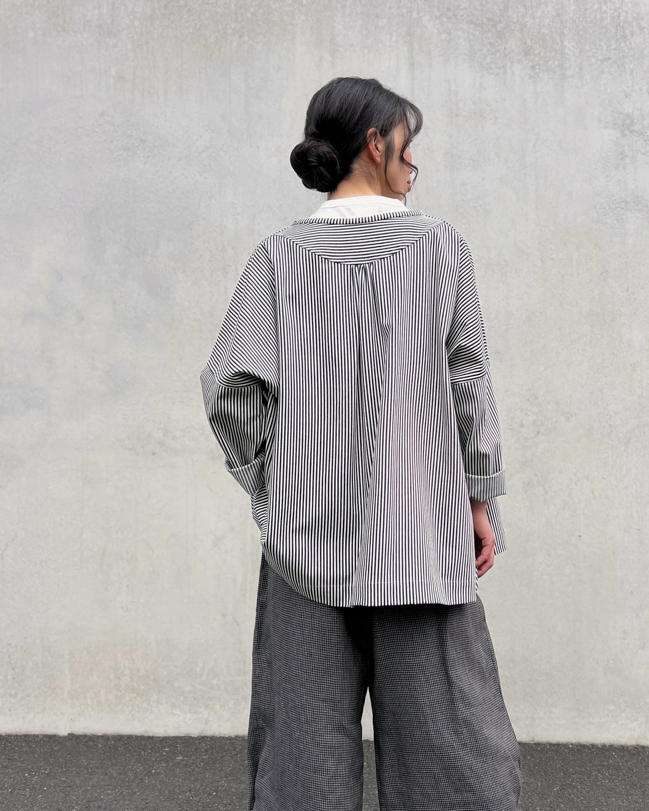LJ struthers : striped cotton shirt