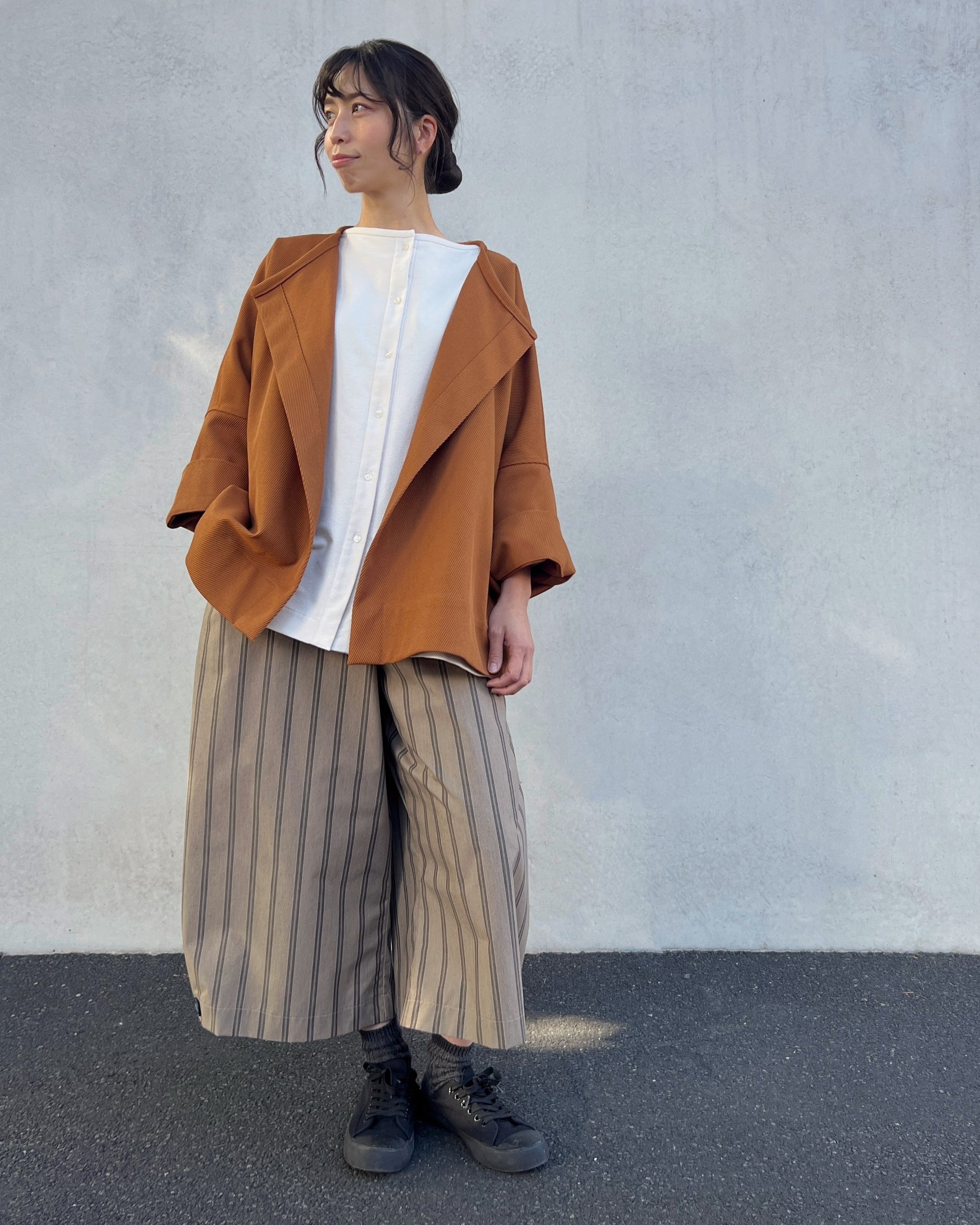 LJ struthers : striped cotton pants