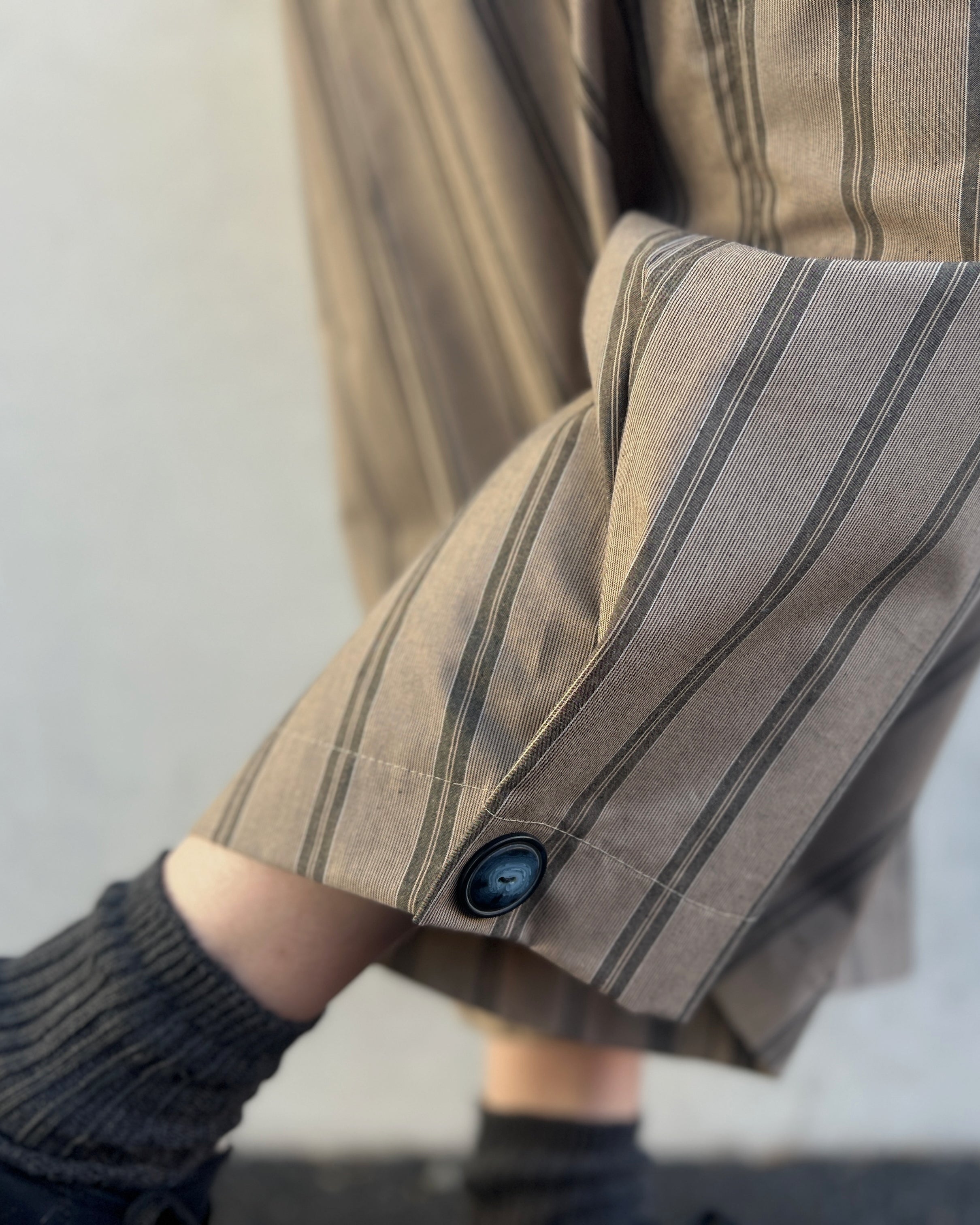 LJ struthers : striped cotton pants