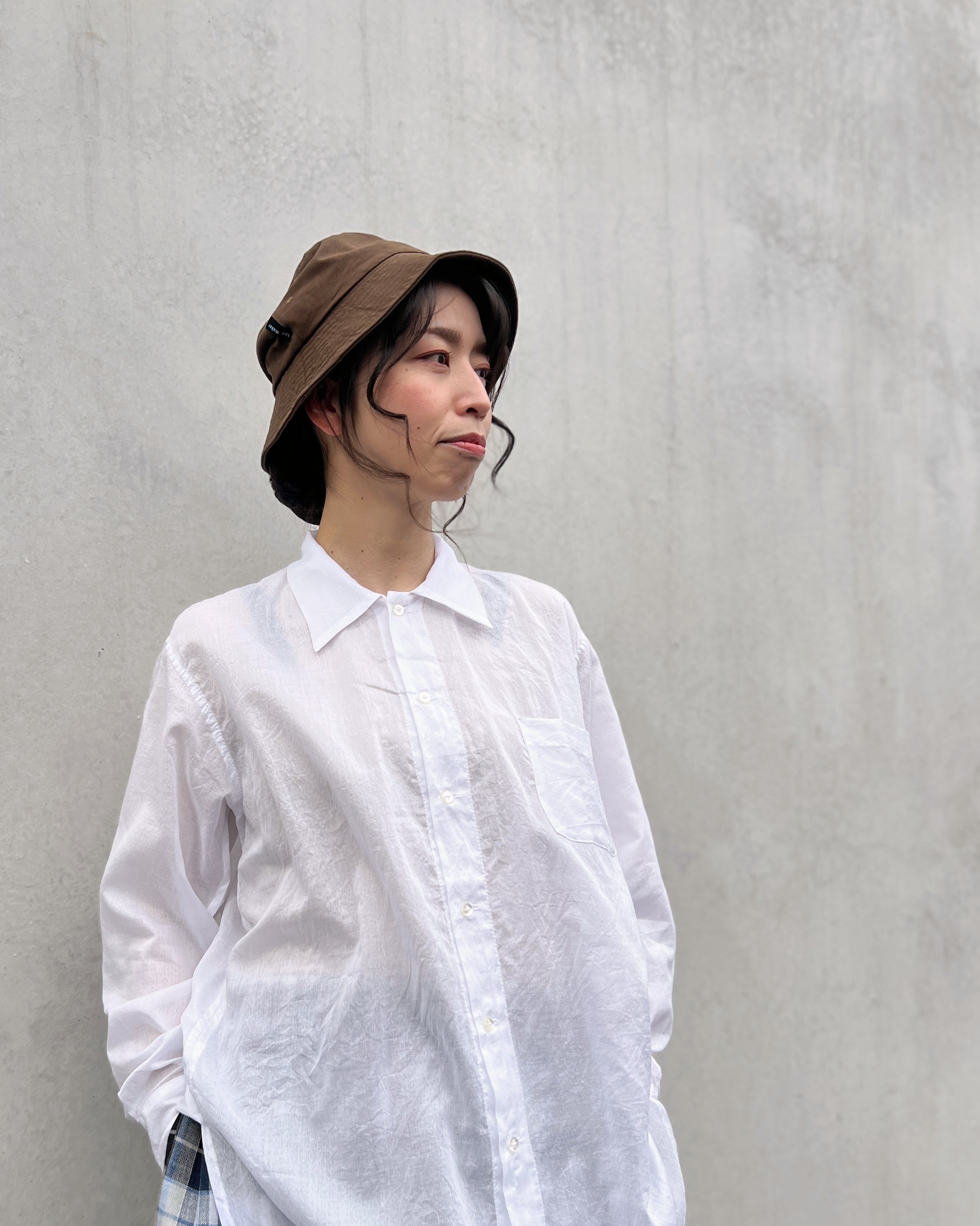 'm' for the maker : natsu bucket hat in coffee