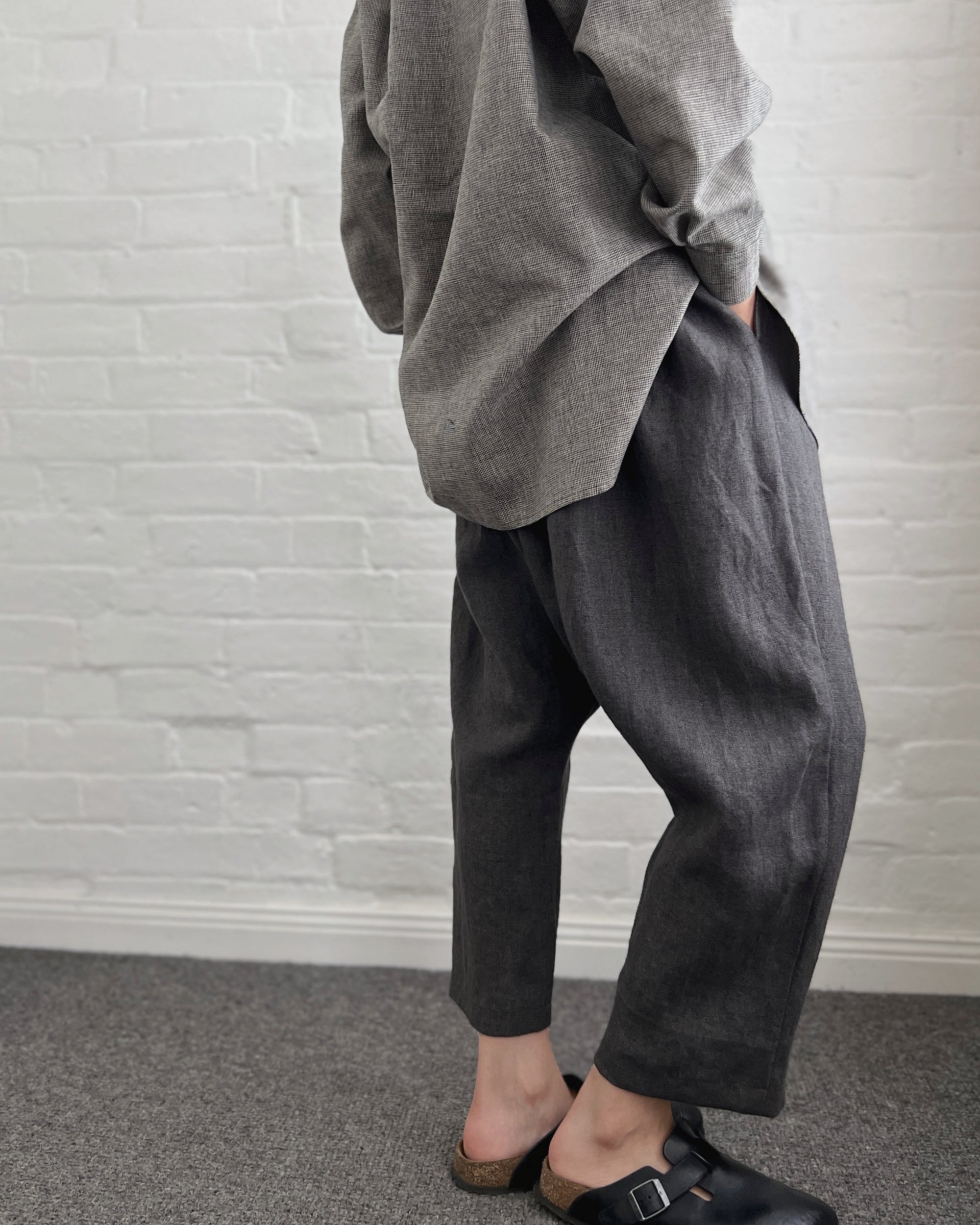 LJ struthers : heavyweight linen pants