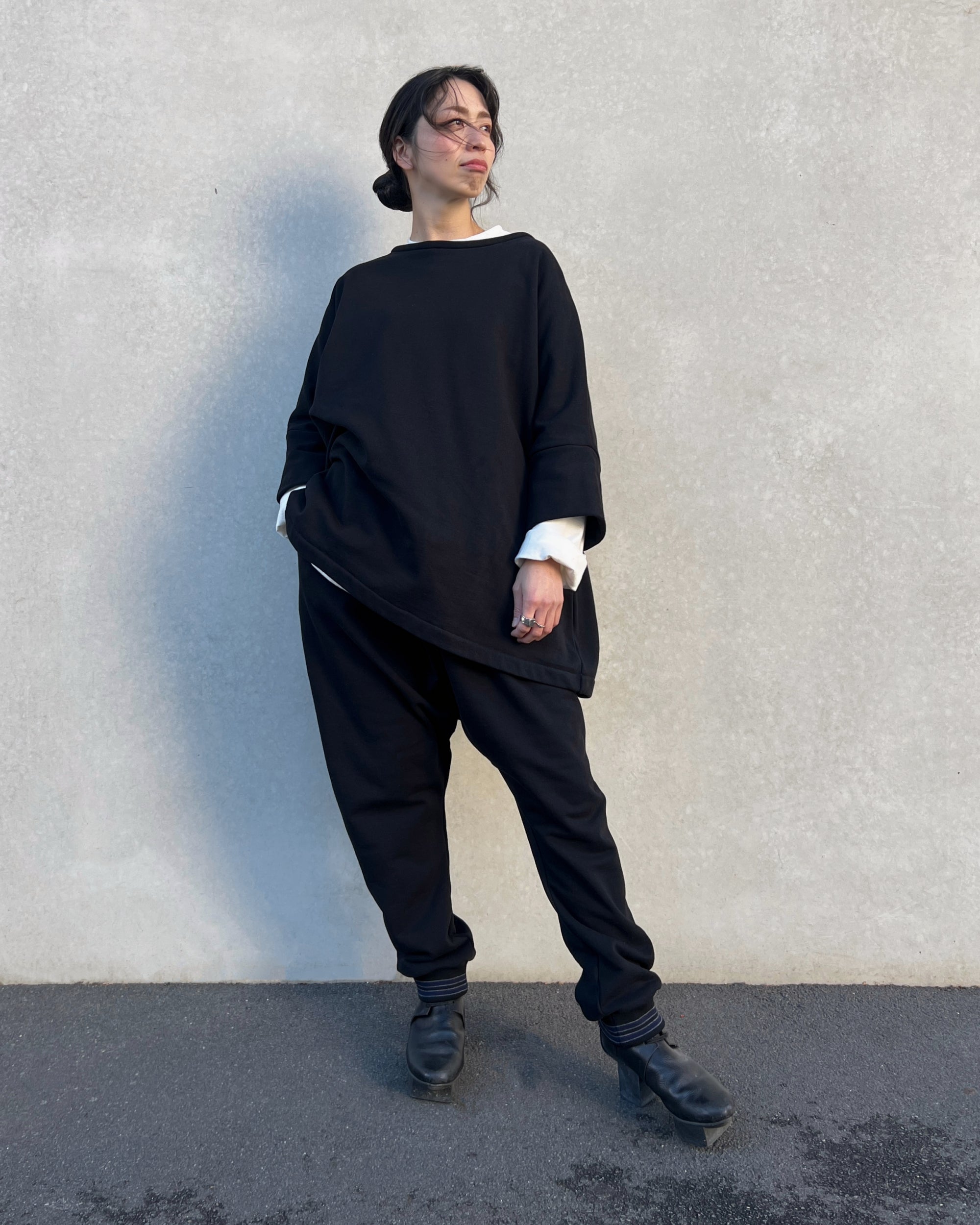 LJ struthers : cotton knit jersey pants