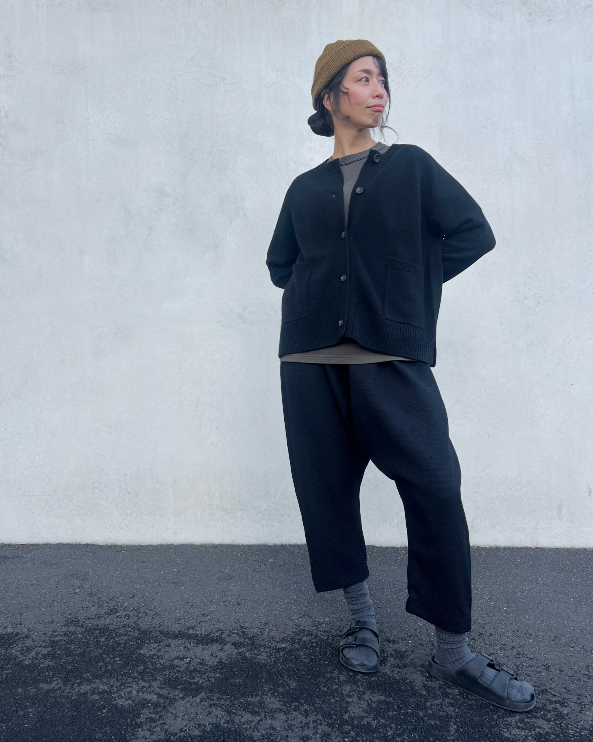LJ struthers : carbon wool pants
