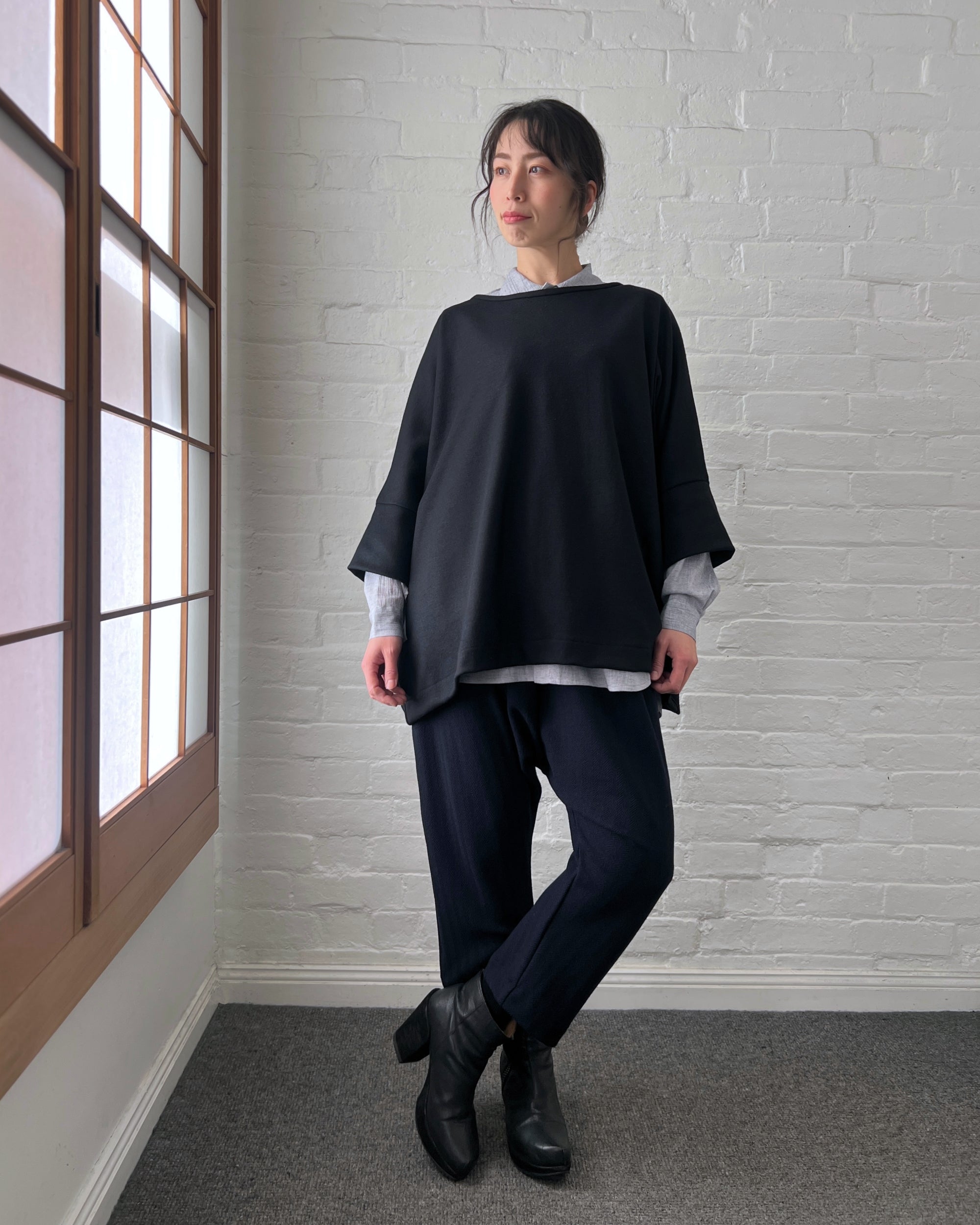LJ struthers : ink wool pants