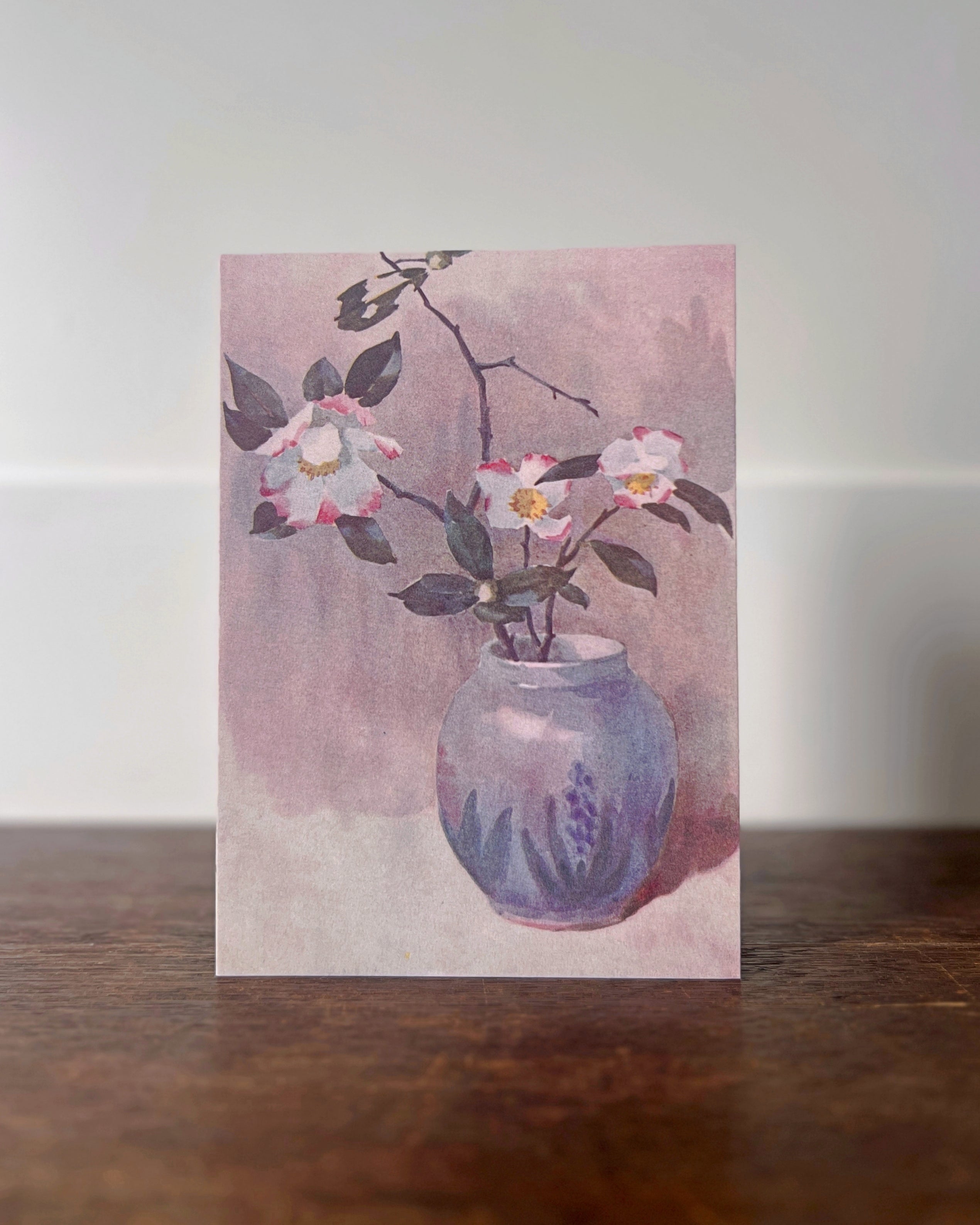 camelia : greeting card with envelope