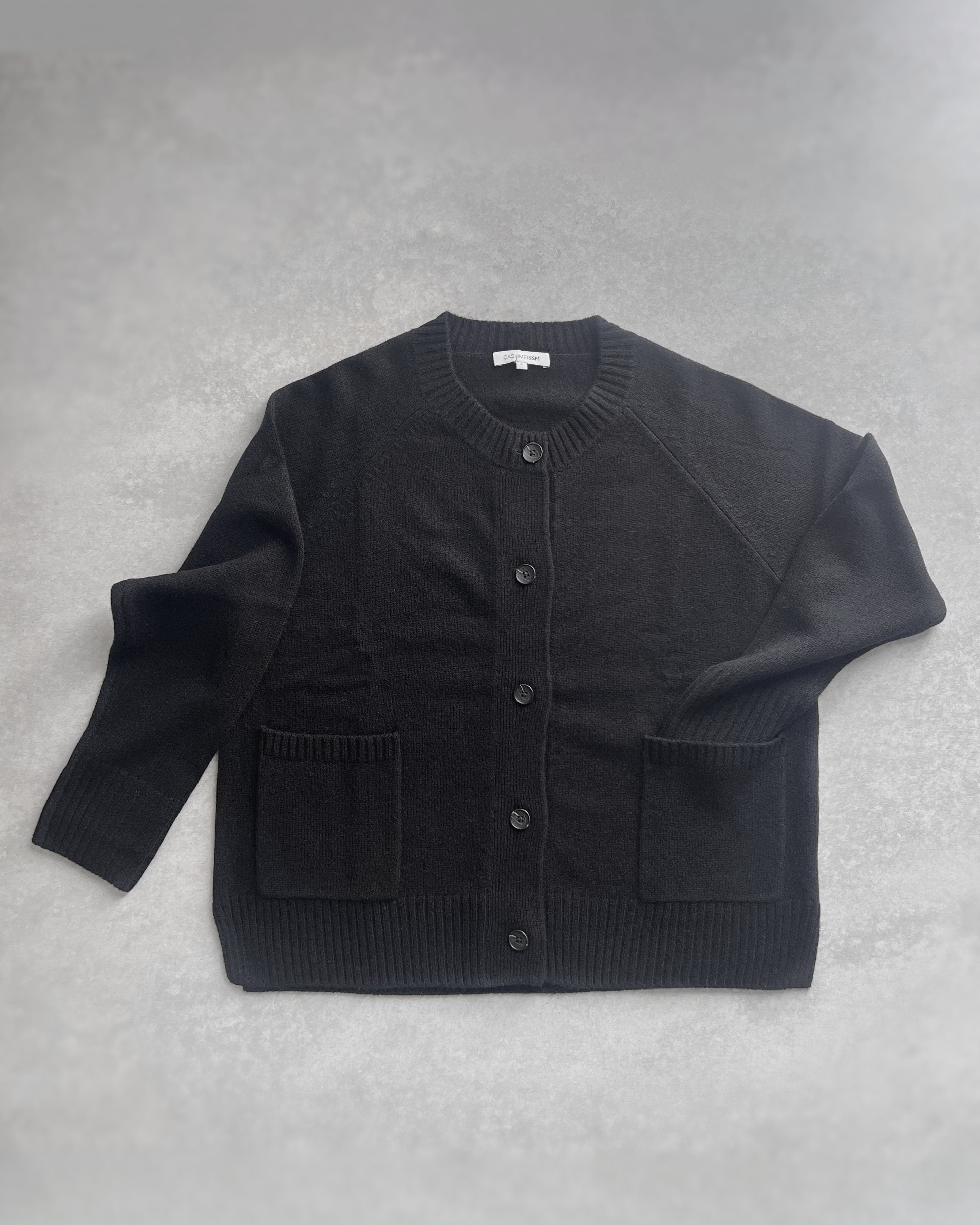 cashmerism : crew neck cardigan