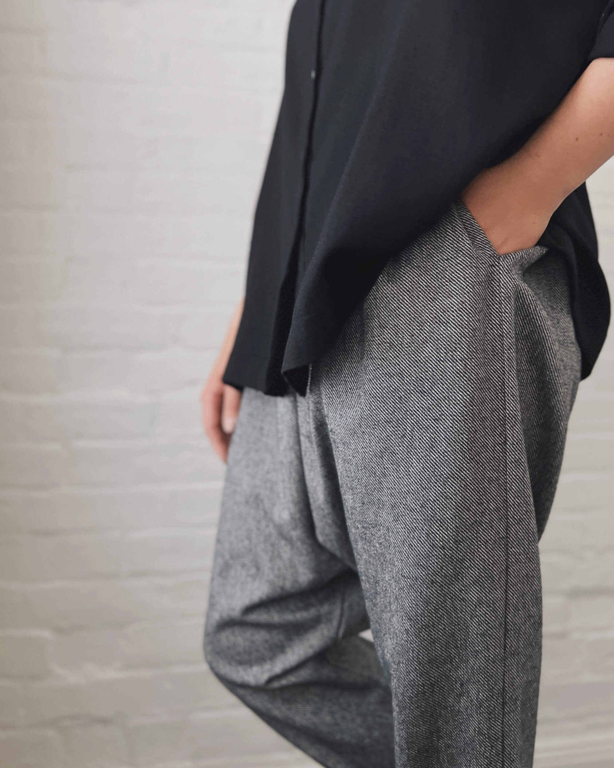 LJ struthers : twill cotton pants