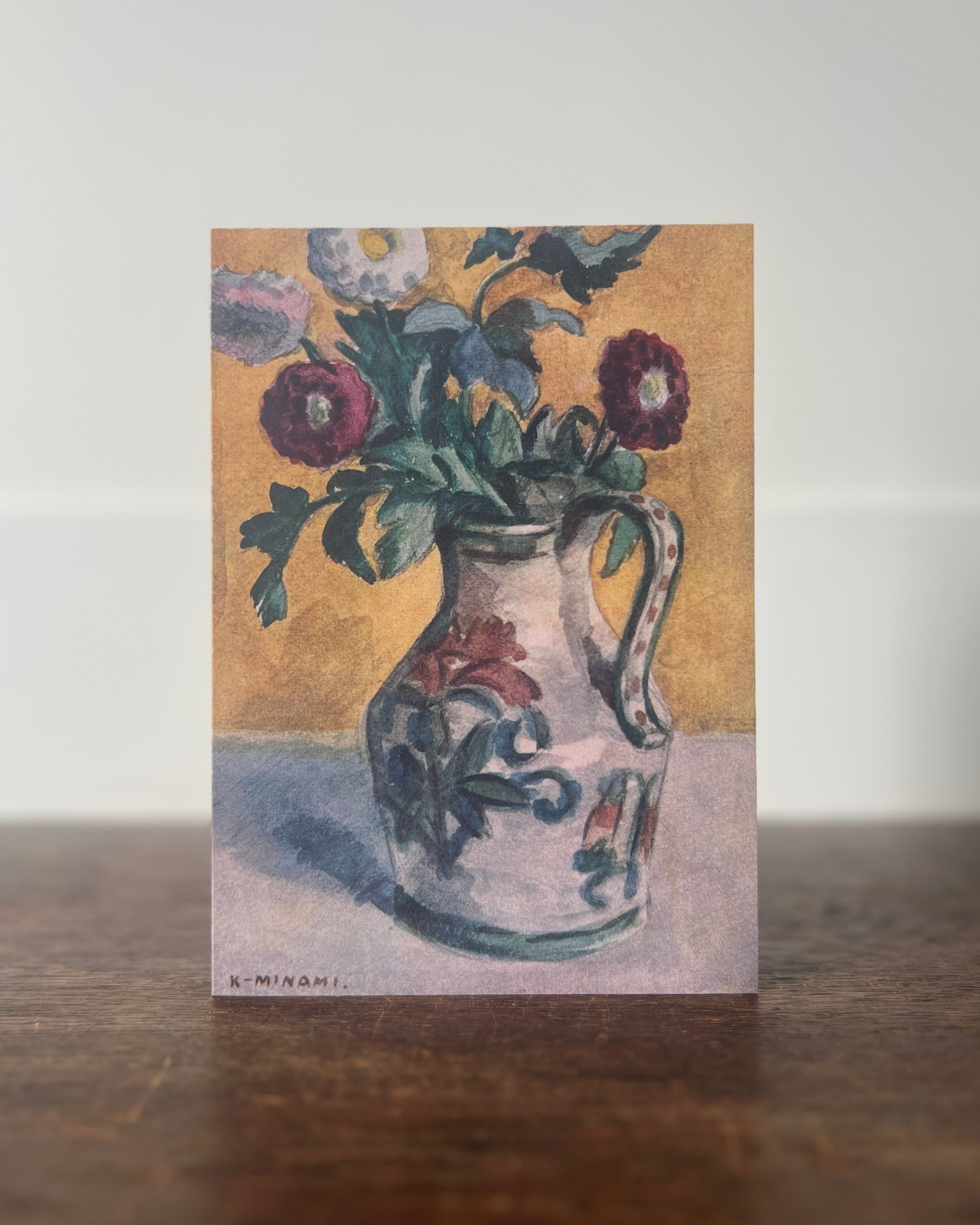 dahlia : greeting card with envelope