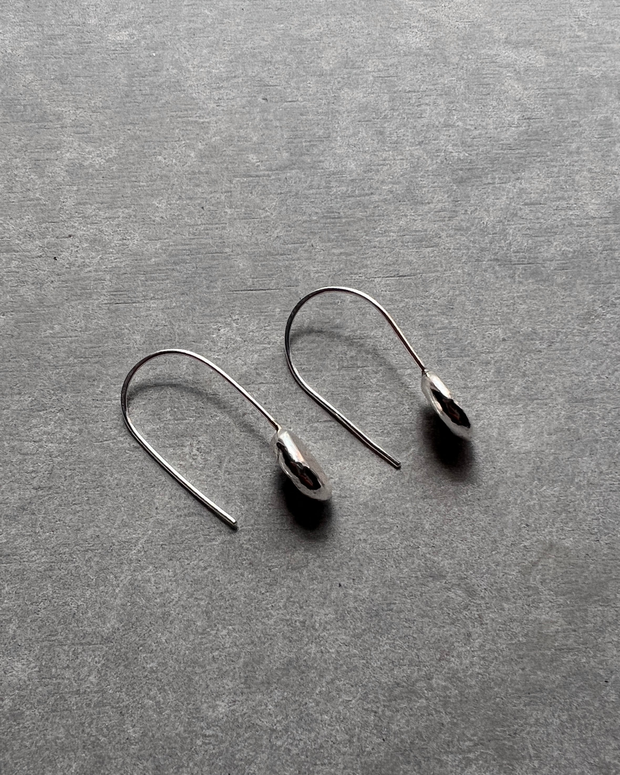 steamylab : silver drop earrings