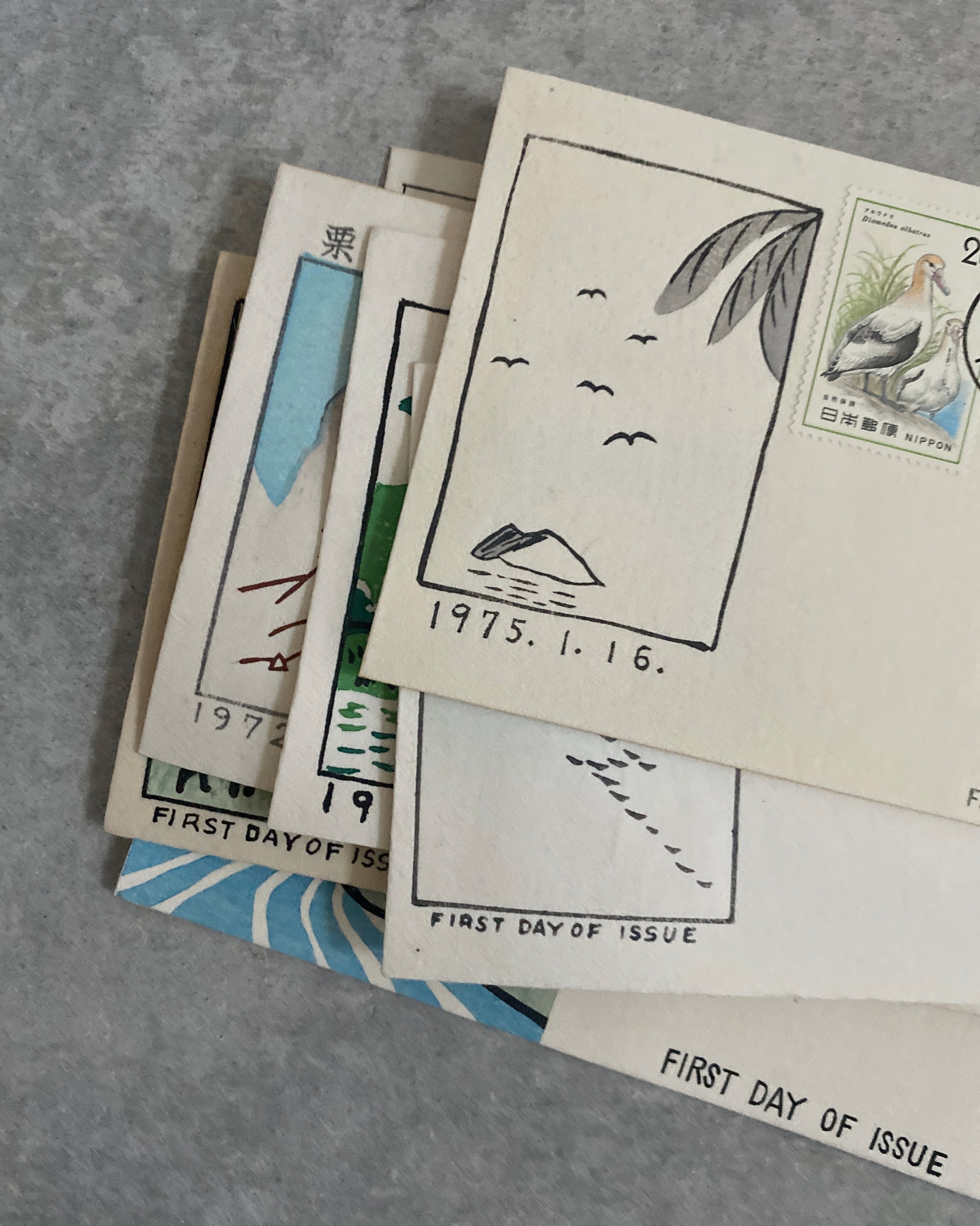 vintage Japanese first day cover envelope