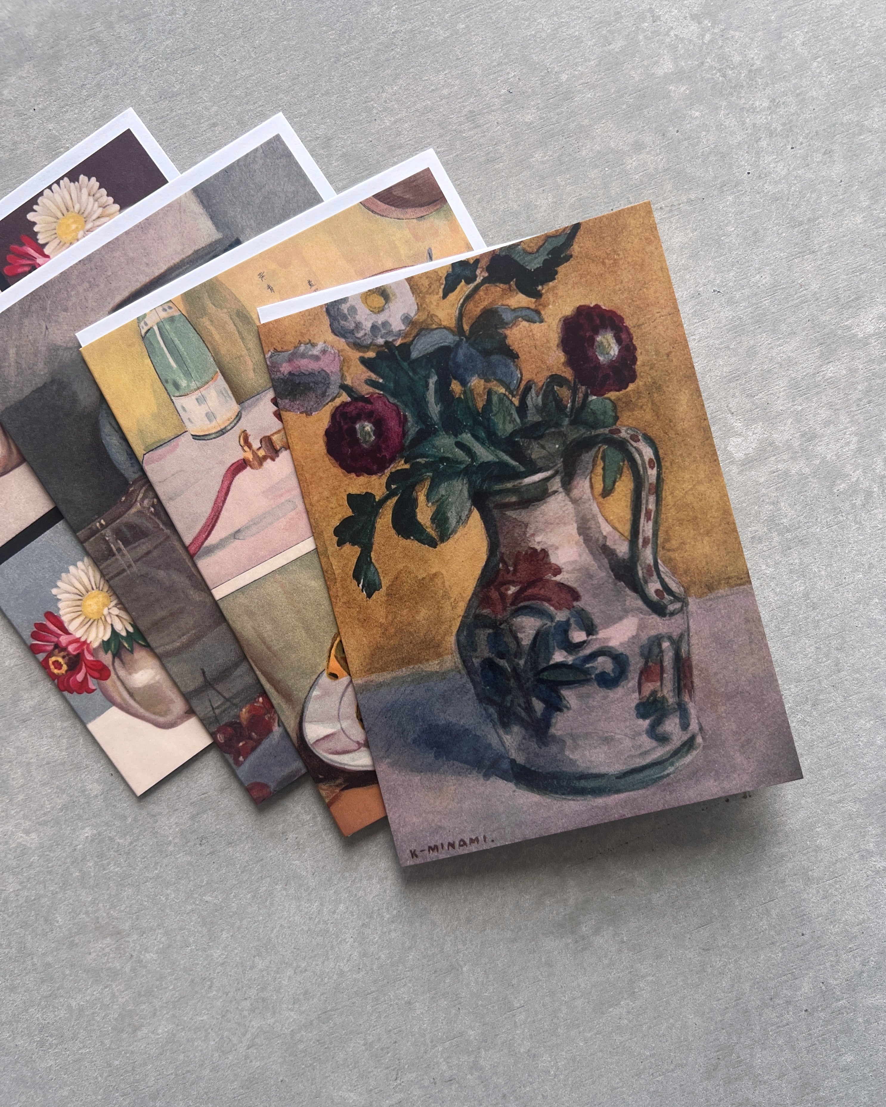still life : greeting card with envelope