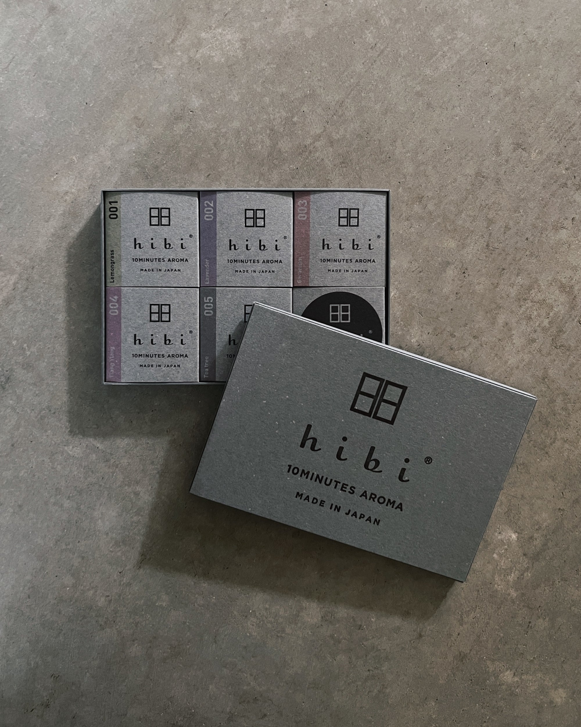 hibi 10 minute incense : gift boxes