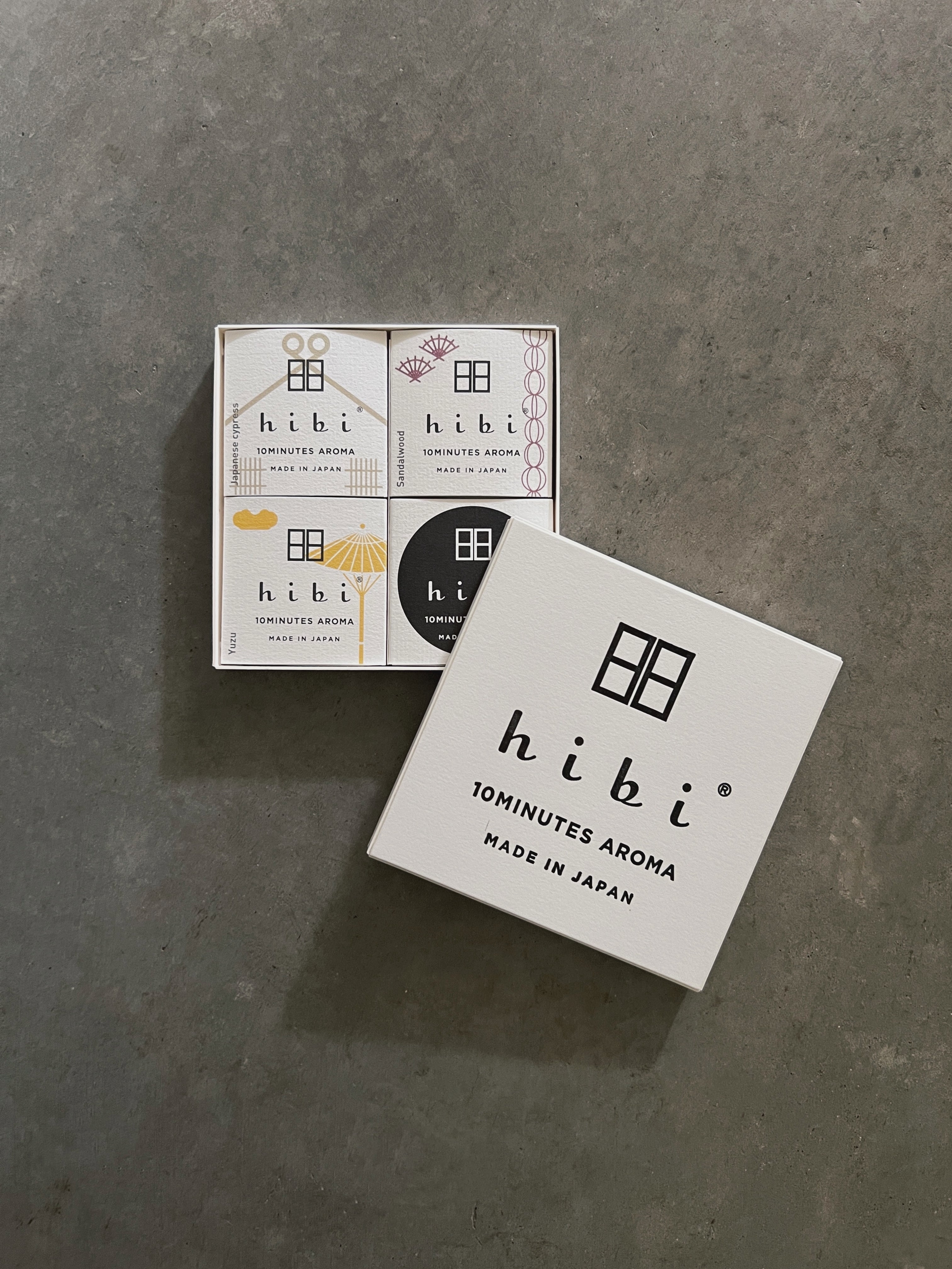 hibi 10 minute incense : gift boxes