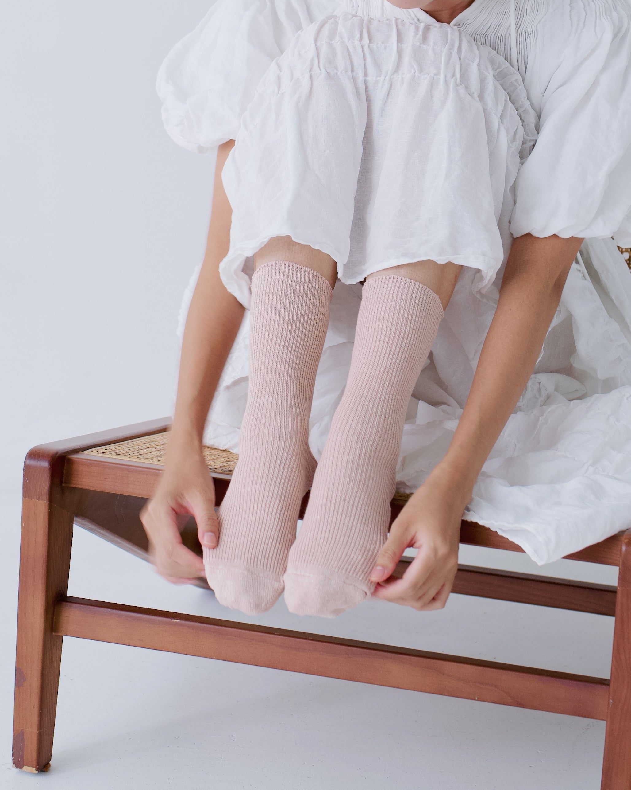 hakne : linen ribbed socks