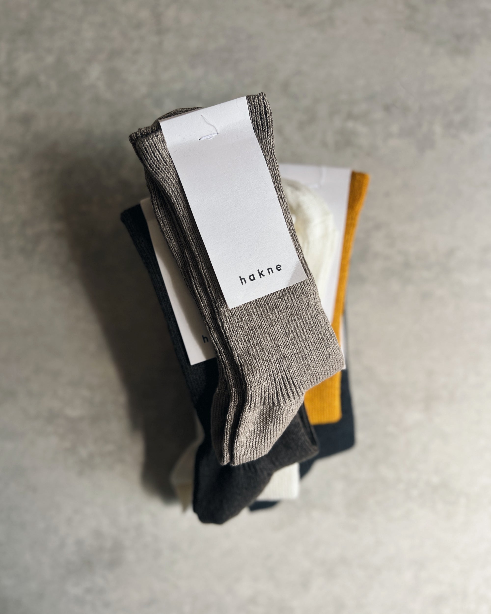 hakne : linen ribbed socks