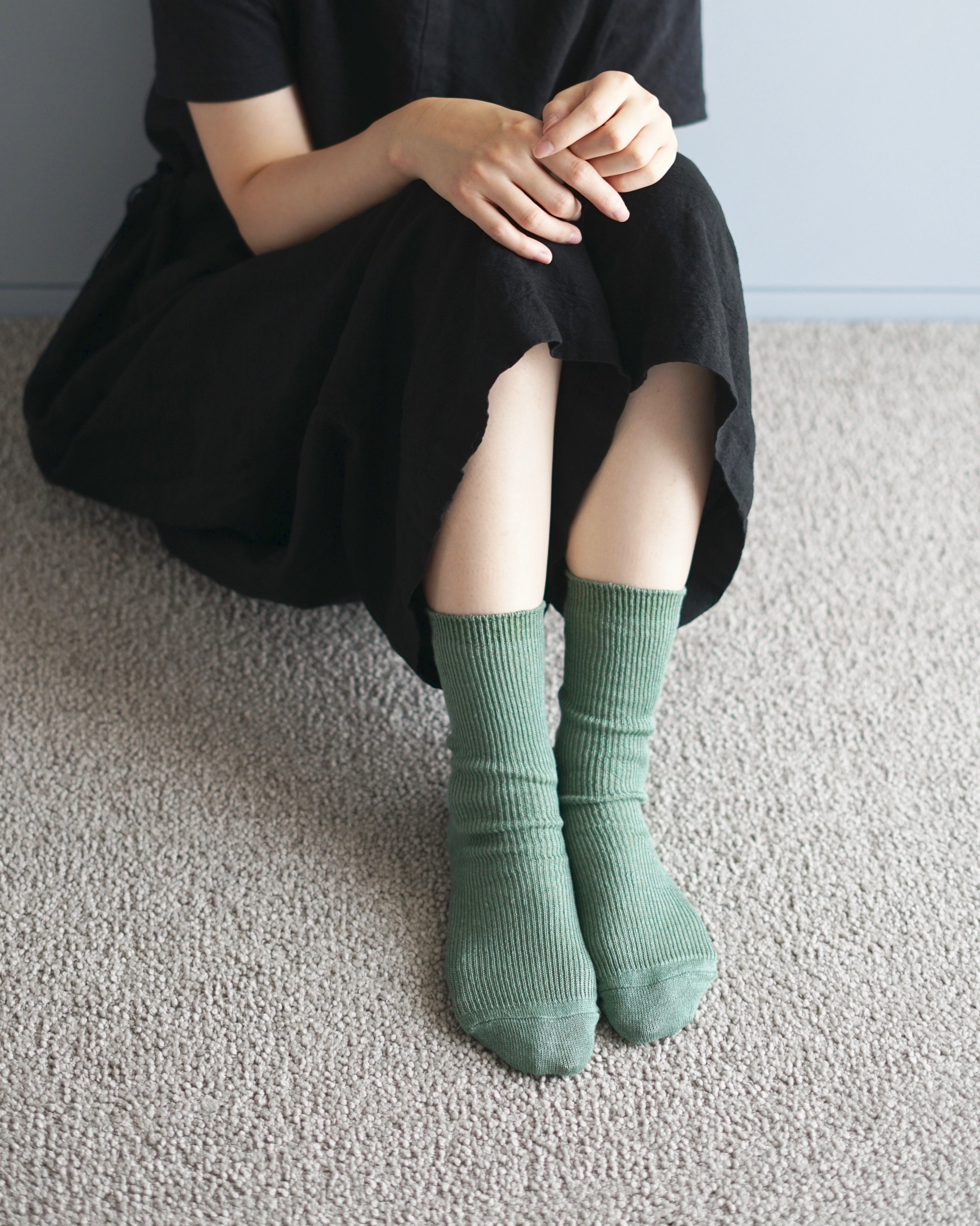 hakne : linen ribbed socks