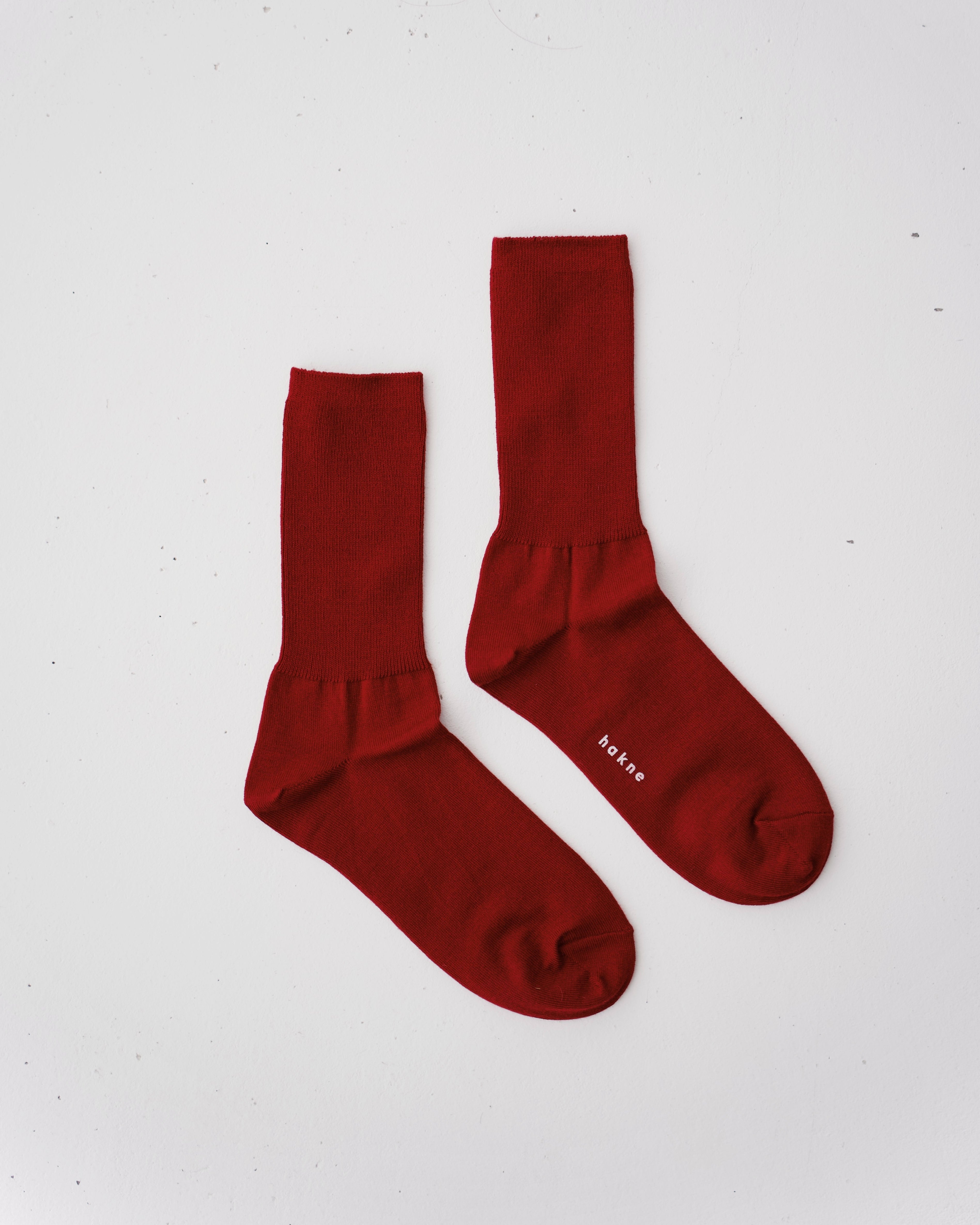 hakne : merino wool ribbed socks