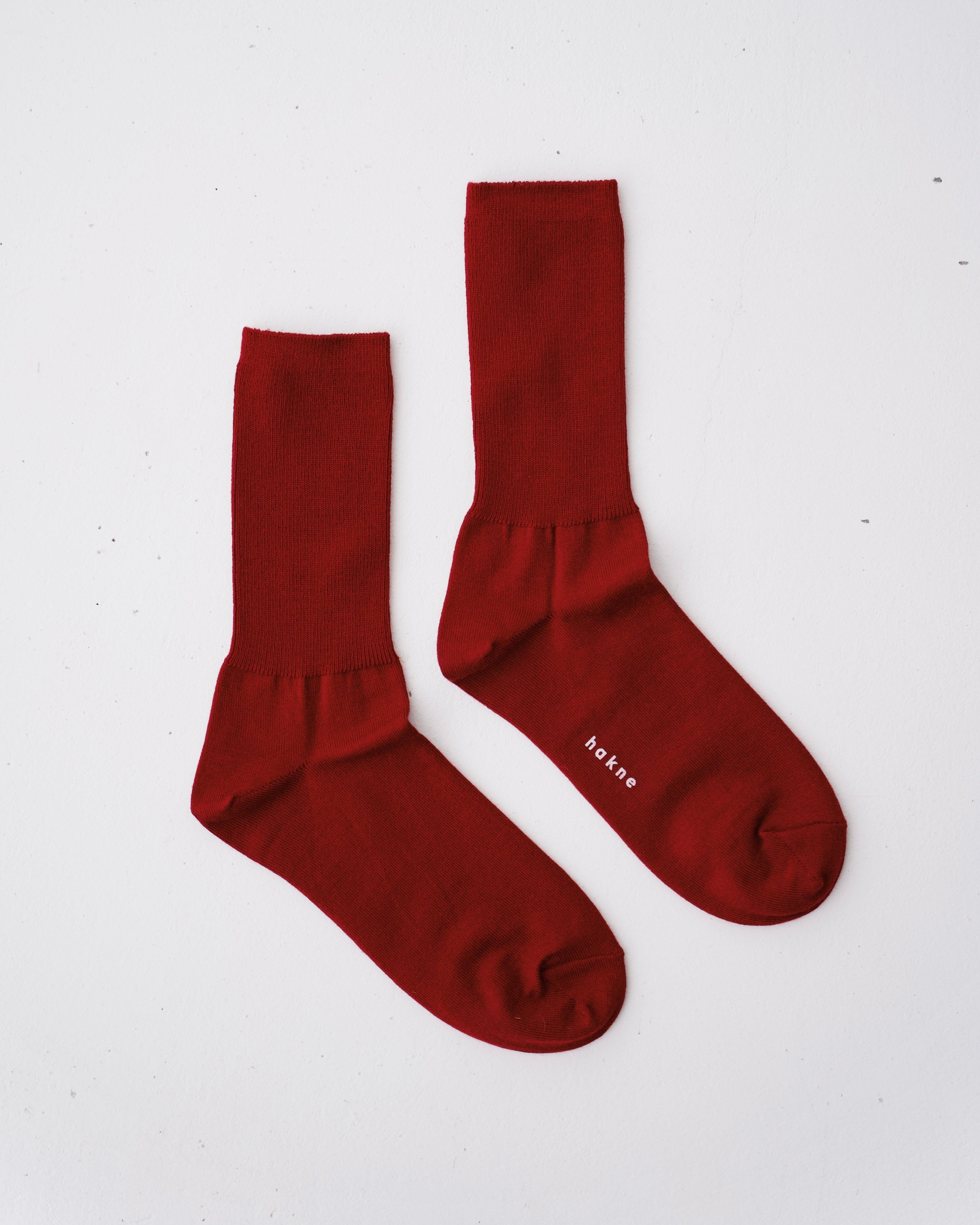 hakne : merino wool ribbed socks