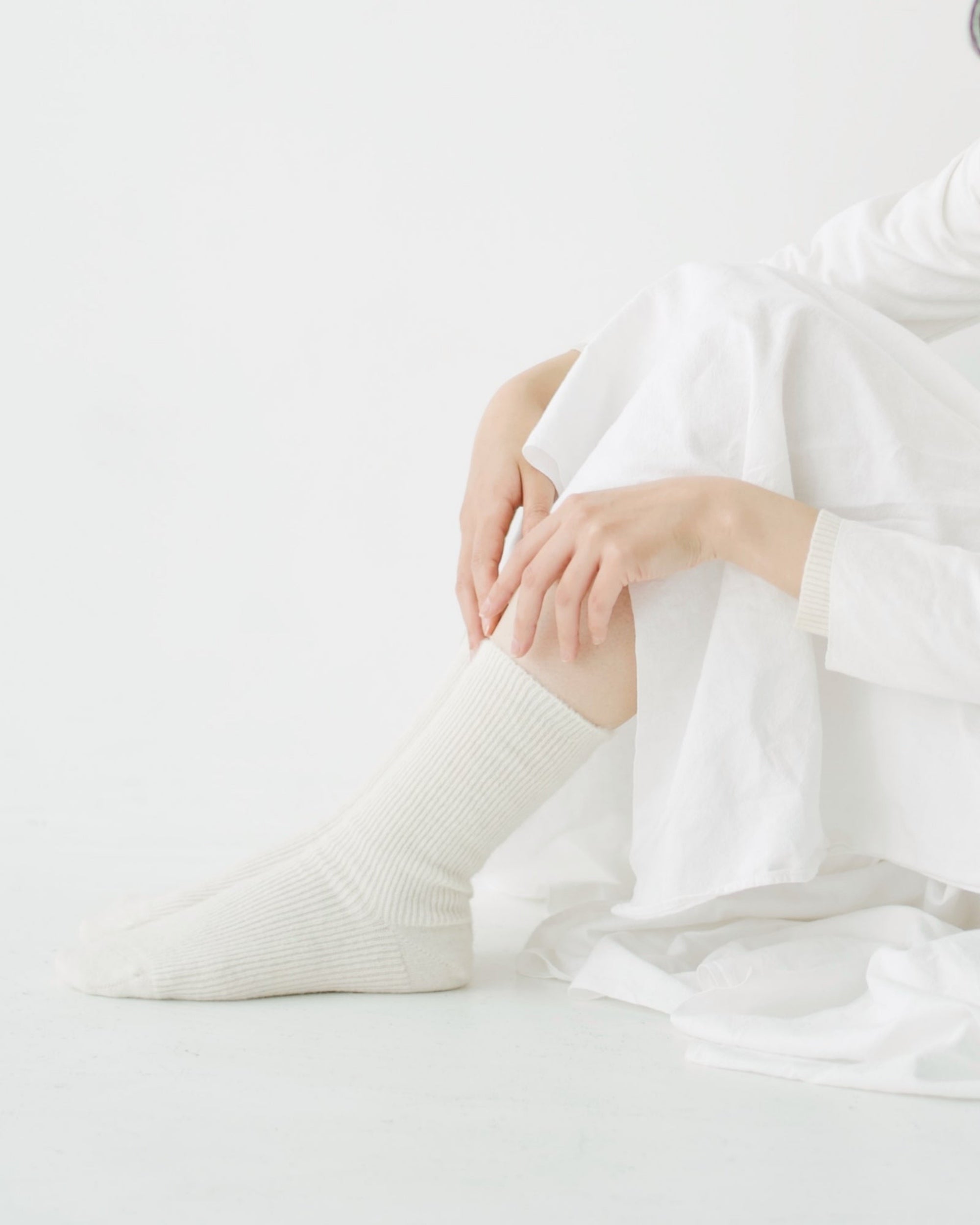 hakne : suri alpaca ribbed socks