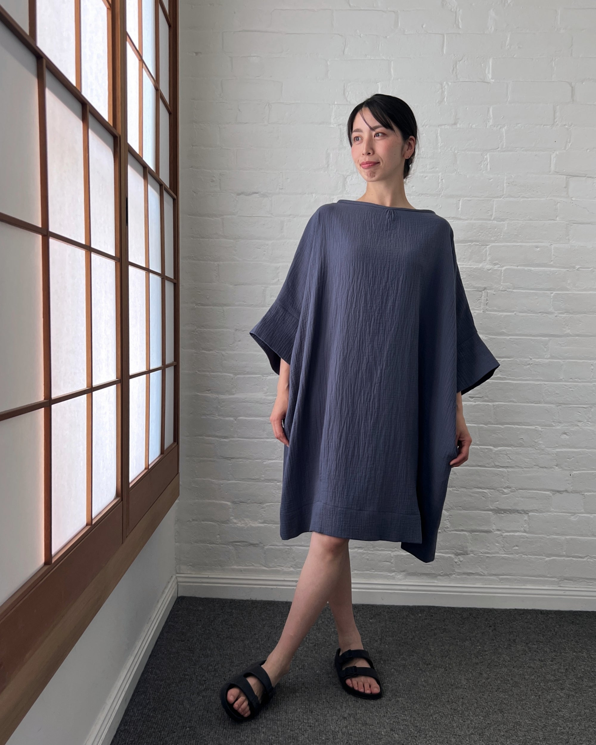 LJ struthers : layered gauze quadro dress