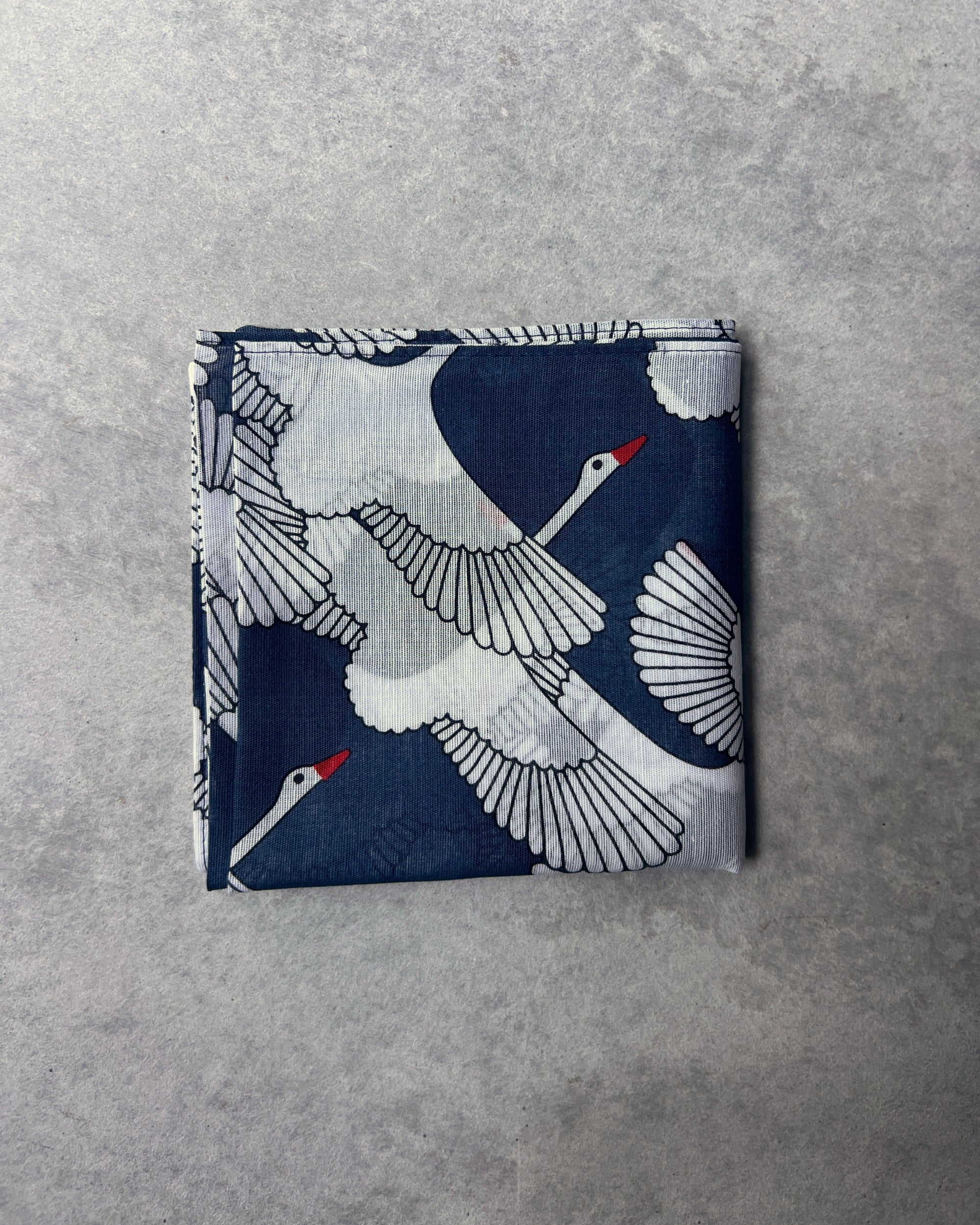 Hamamonyo : cotton crane scarf & handkerchief