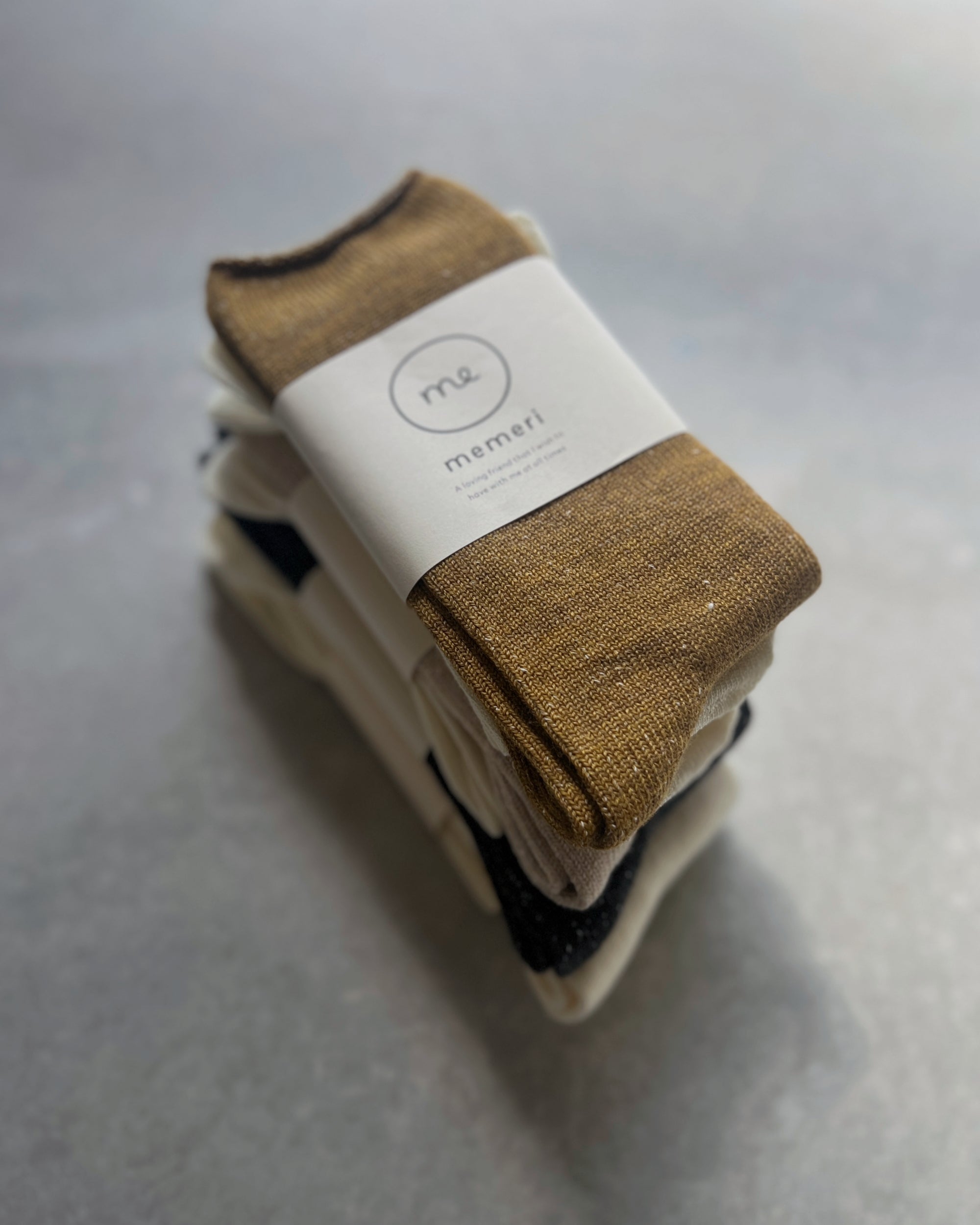 memeri : wool silk layered sock set