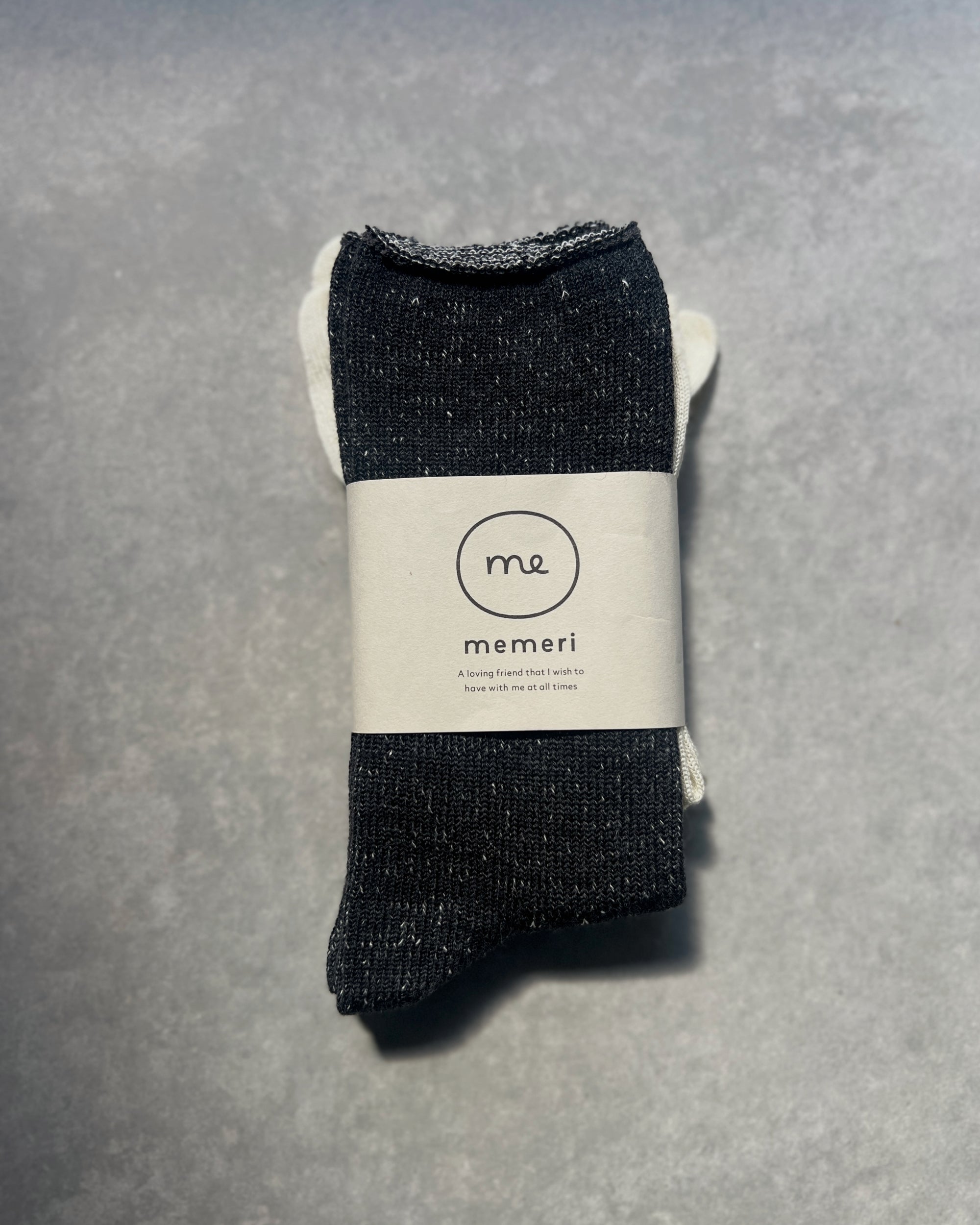 memeri : wool silk layered sock set