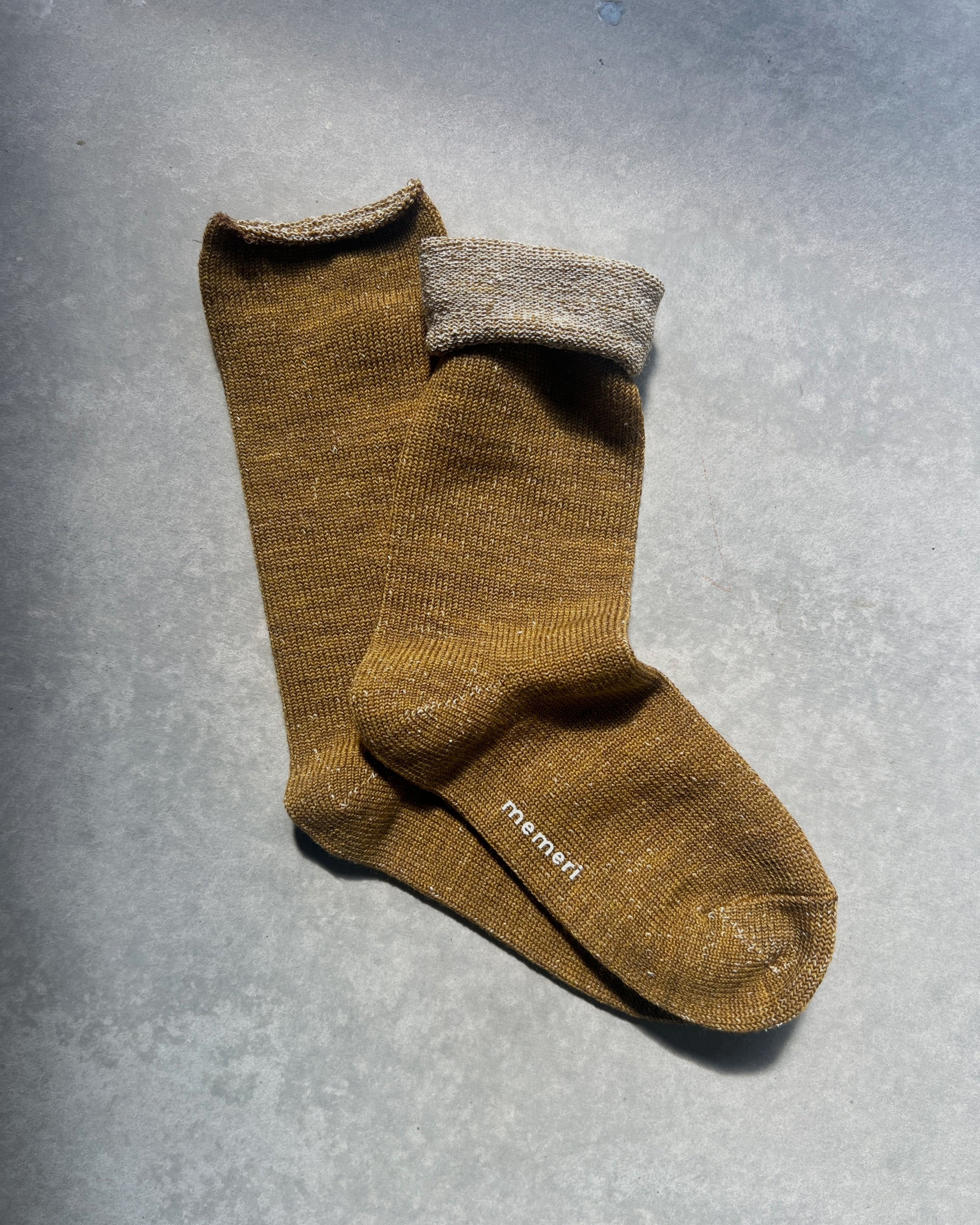 memeri : wool silk layered sock set