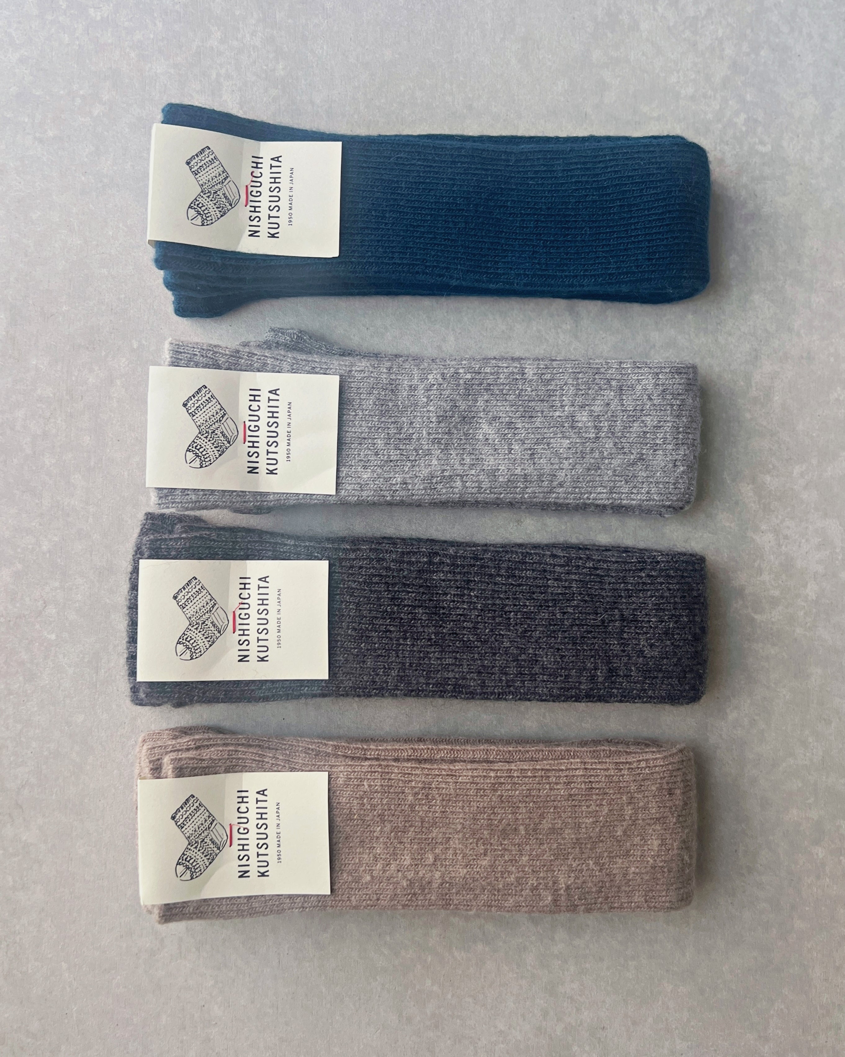 nishiguchi kutsushita : alpaca wool arm and leg warmers
