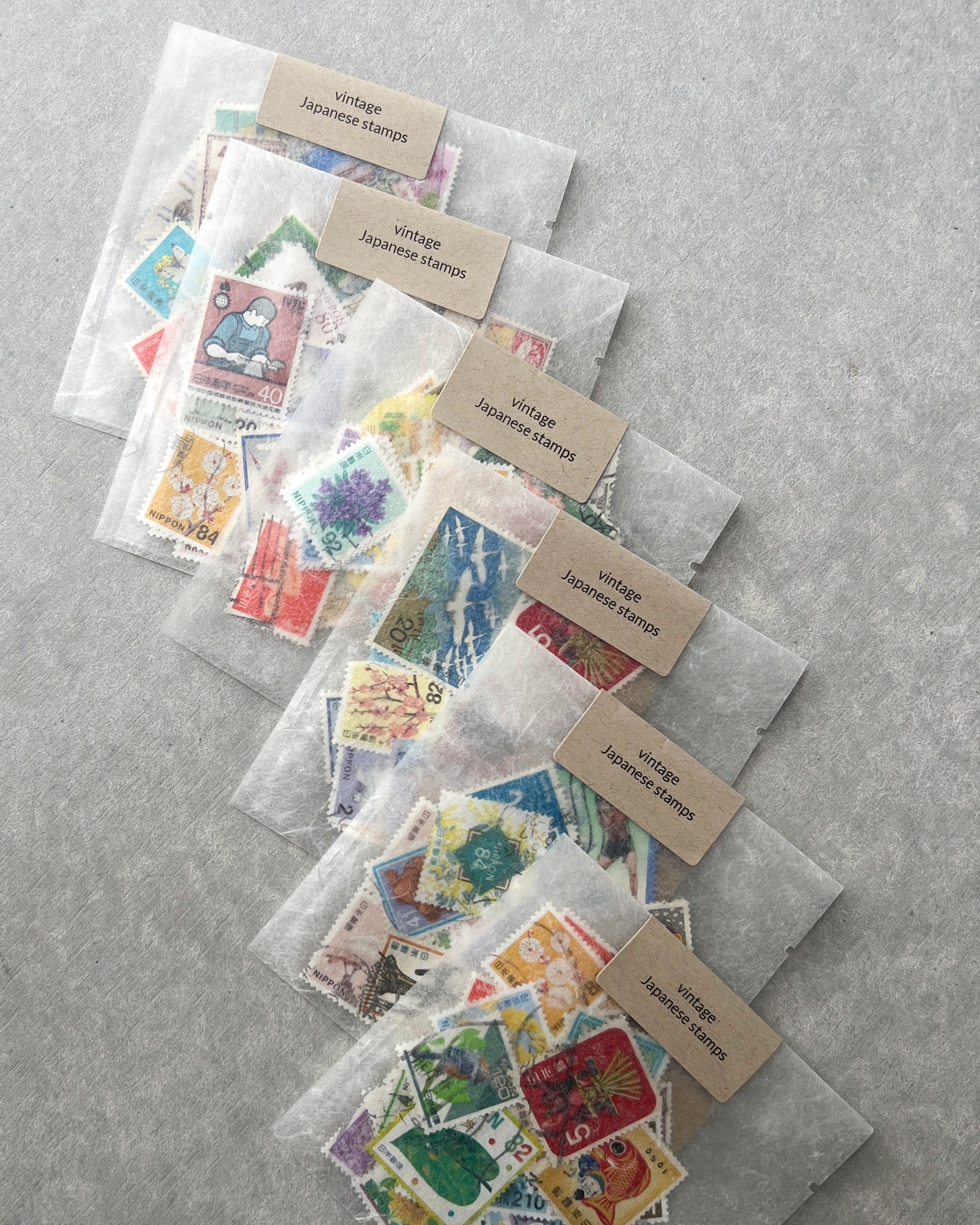 vintage Japanese stamp envelope pack