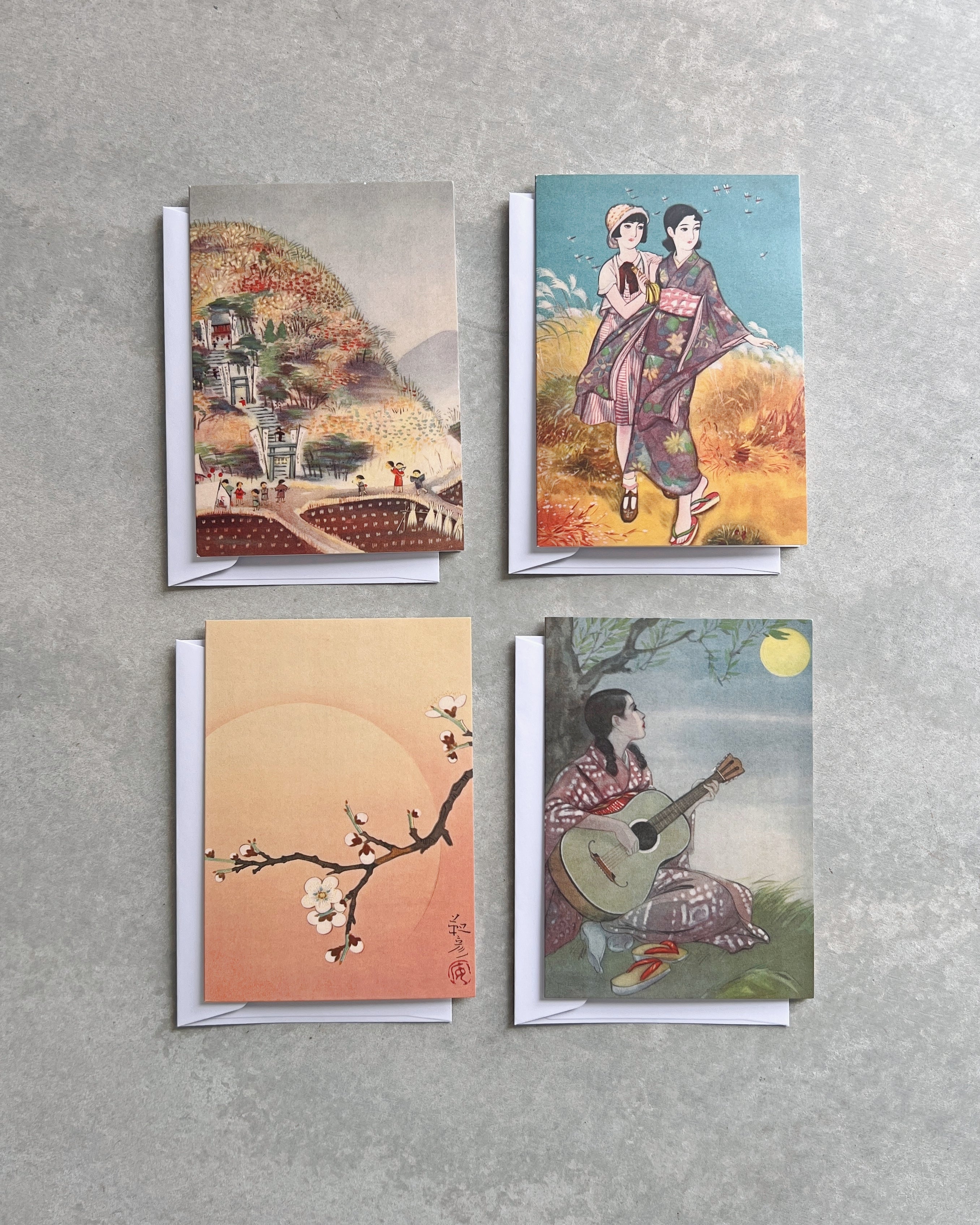 kiku print : greeting card - Natsu + Mai